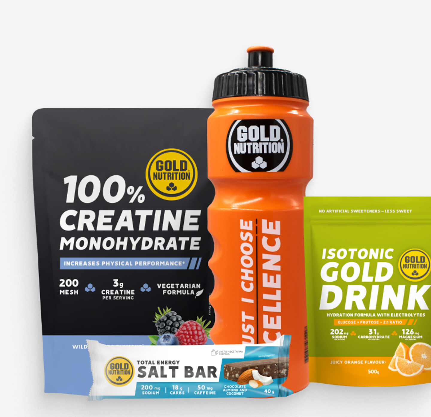 Pack de produtos GoldNutrition