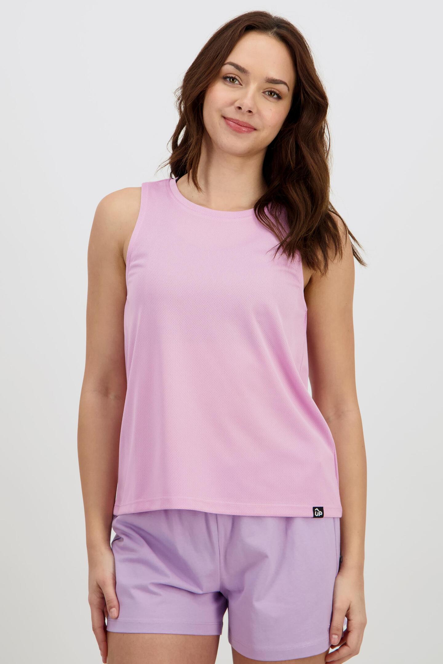 Camiseta Sin Manga Gap Cropped Mujer Fucsia Rosas Para GAP Blusa