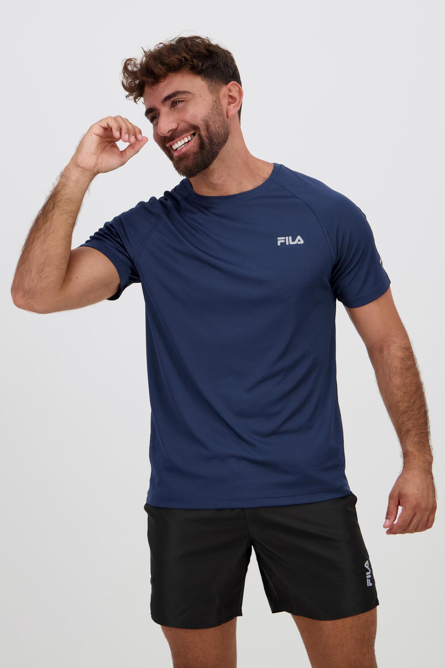 Camiseta Deportiva Hombre Tenis Fila Transition Hombre Azul En