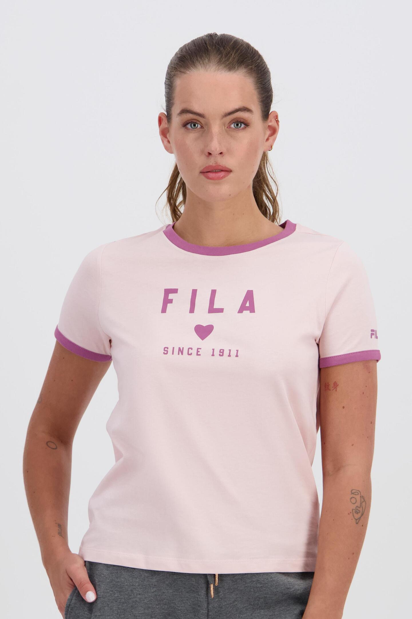 Marca Fila Camiseta Corta Fila Mujer FILA Camiseta Amarilla Ashley