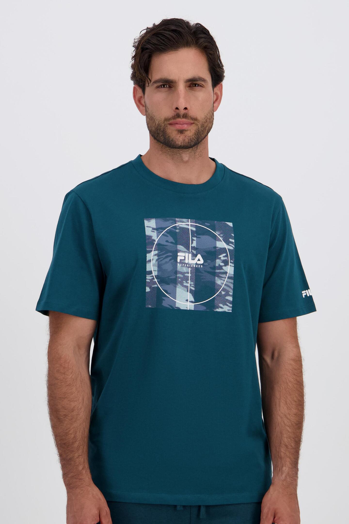 Puma Hombre Camiseta Fila Vinny Gris Oscuro Para Hombre Conjunto