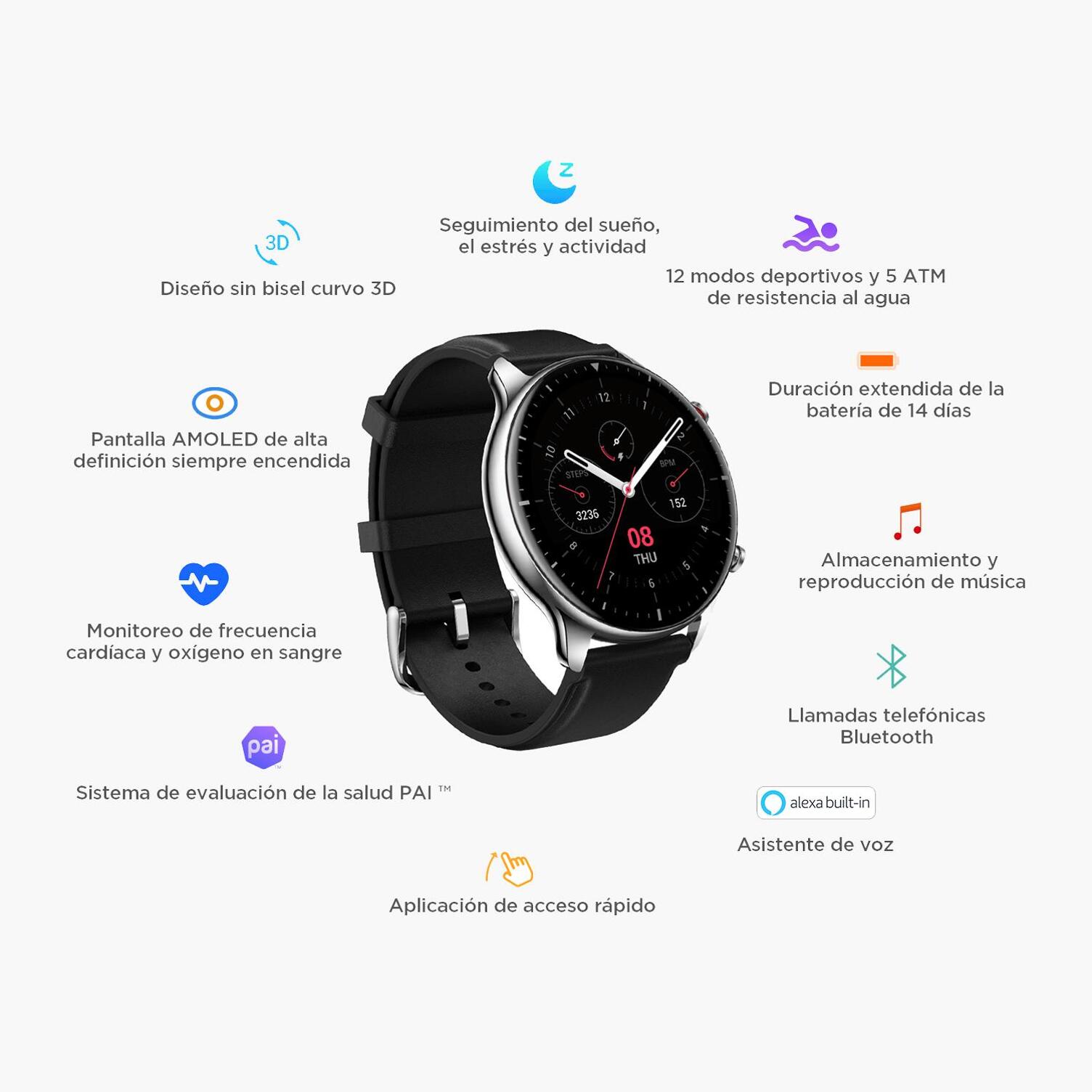 Xiaomi Amazfit Amazfit Gtr Deportivo Amazfit Gtr Amazfit Gts Nfc - Main Image