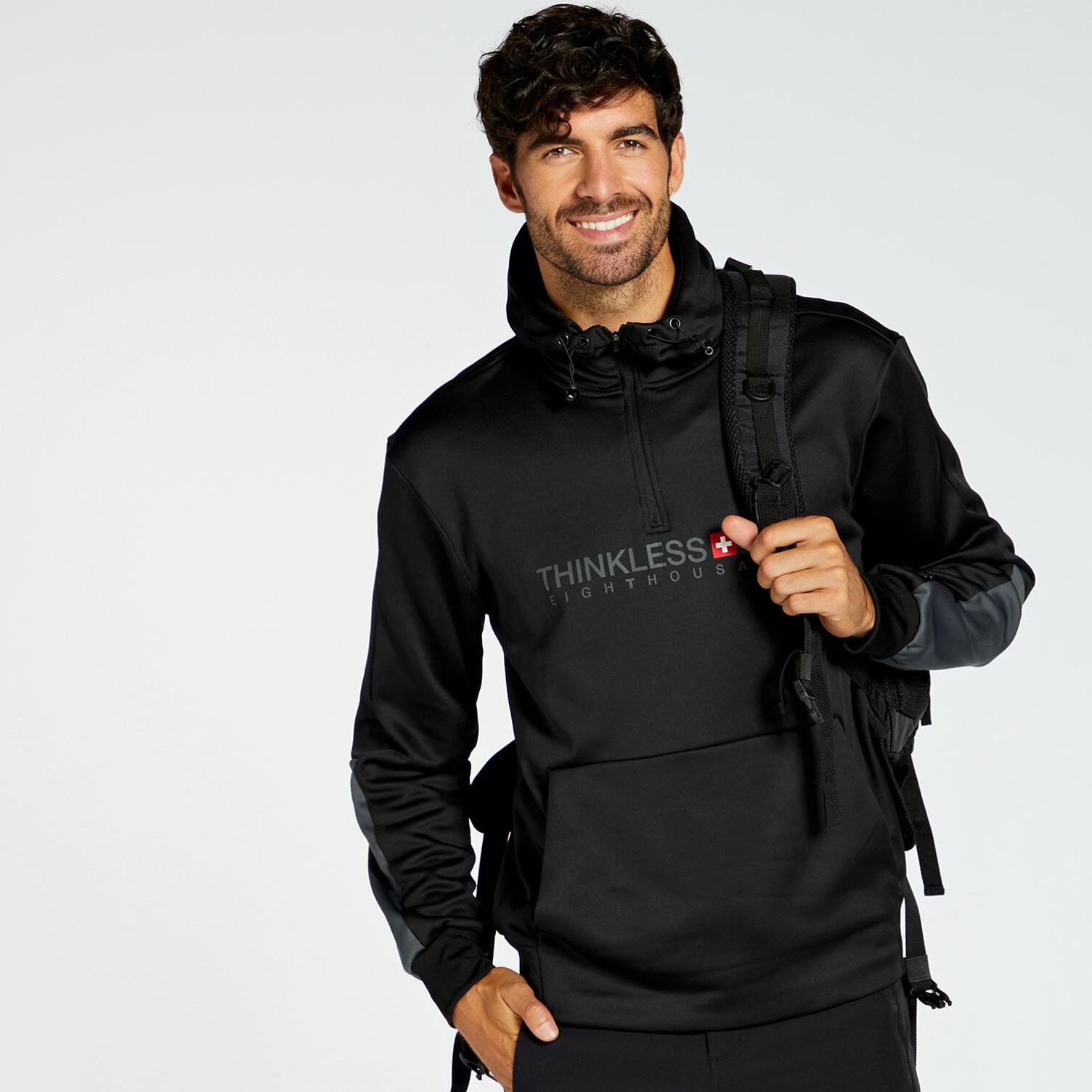ANAPURNA EQUIPMENT Gymana Lady - Sudadera Con Capucha Para Mujer Con Bolsillos Tipo Canguro - Sudadera Para Mujer Con Mangas Casuales De Manga Larga Y Cálida (Negro XL Talla 4
