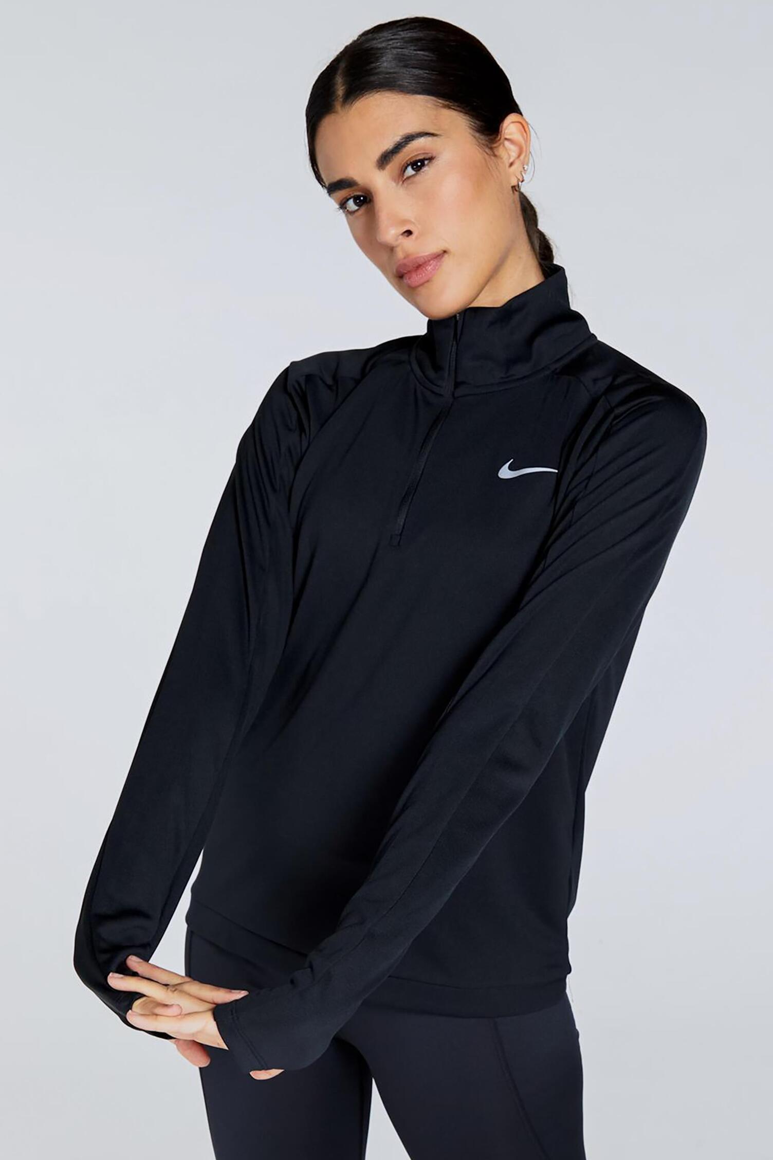 Frío Ropa Running Nike Sudadera Ropa Deportiva Mujer Negra Nike