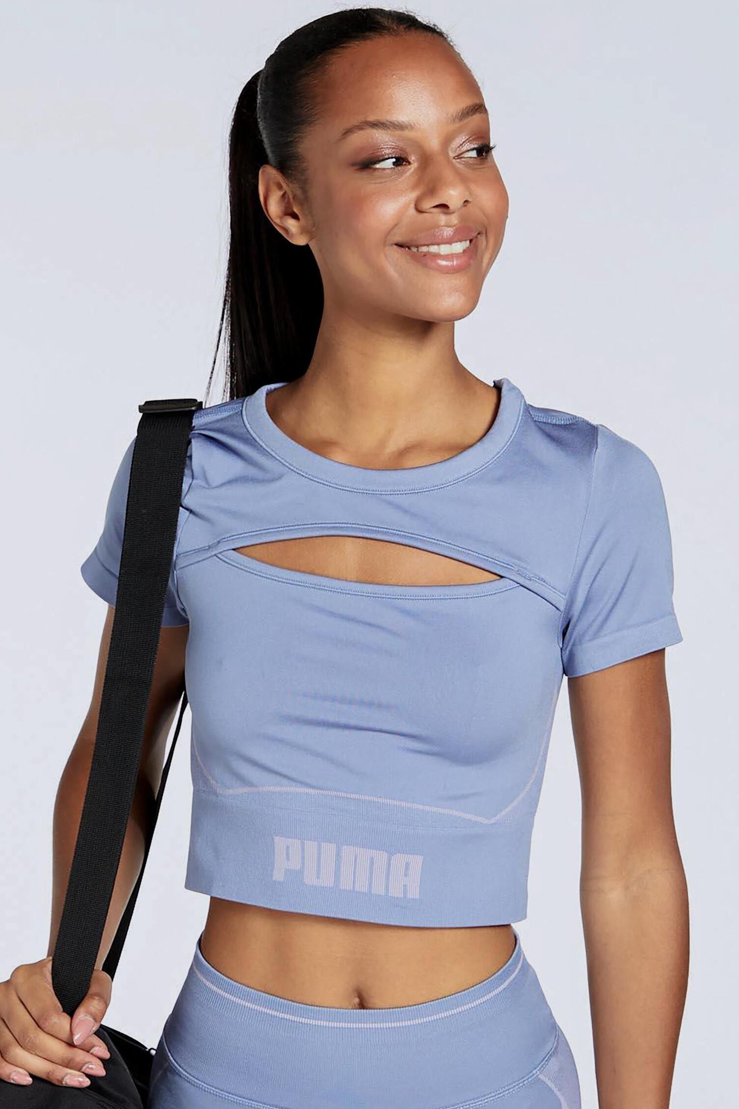 Puma Formknit Azul Camiseta Fitness Mujer Sprinter