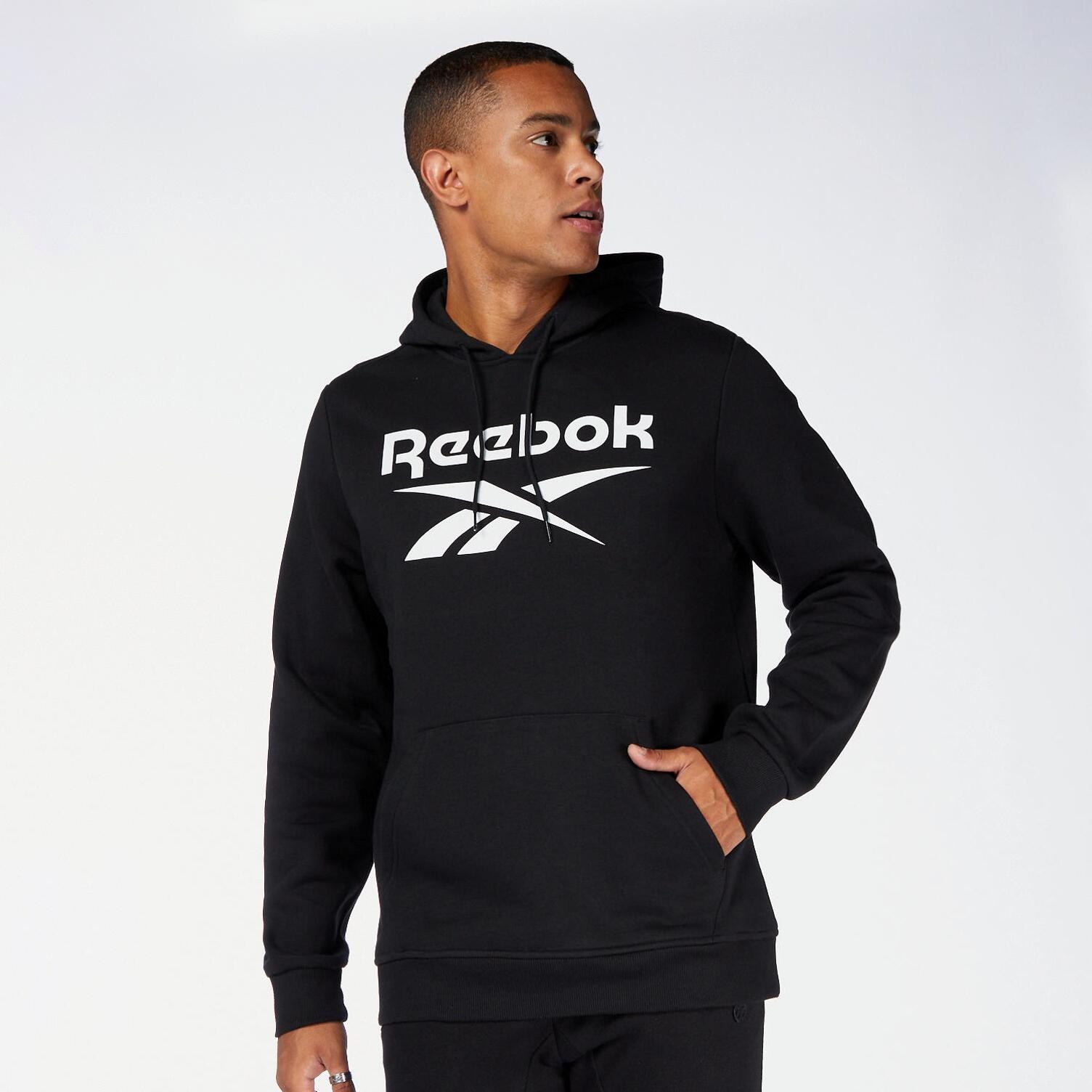 Sudadera Reebok Negro Sudadera Capucha Hombre Sprinter