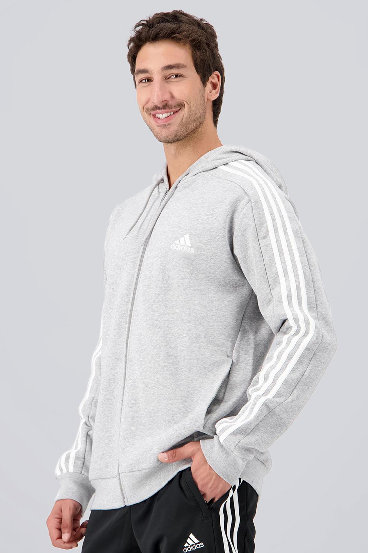 Shop Adidas Sprinter Sudadera Adidas Hombre Adidas Stripes Gris