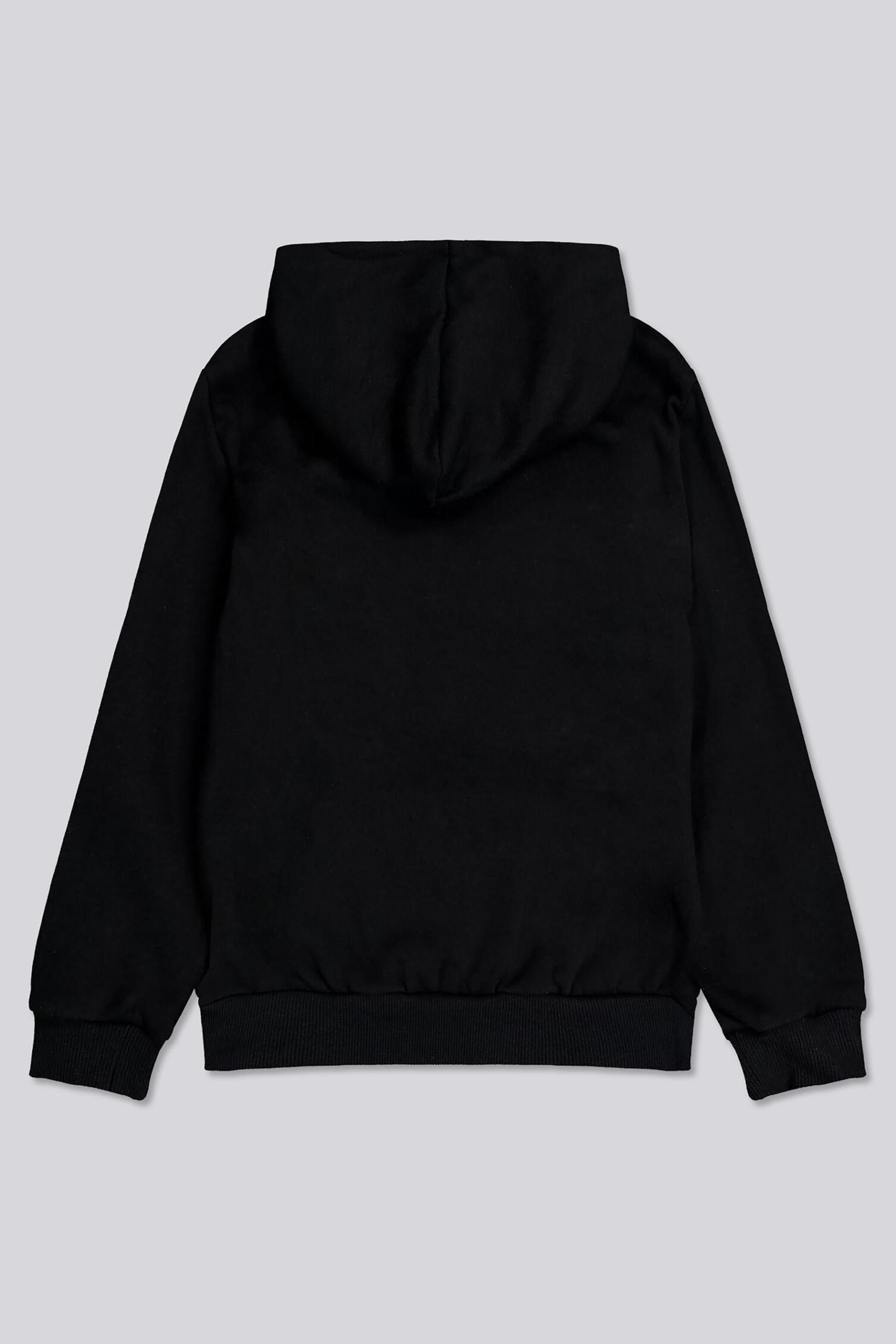 Sudadera Infantil Brandit Kids Marine - Cuello Alto Con Cremallera, Negro, 100% Acrílico