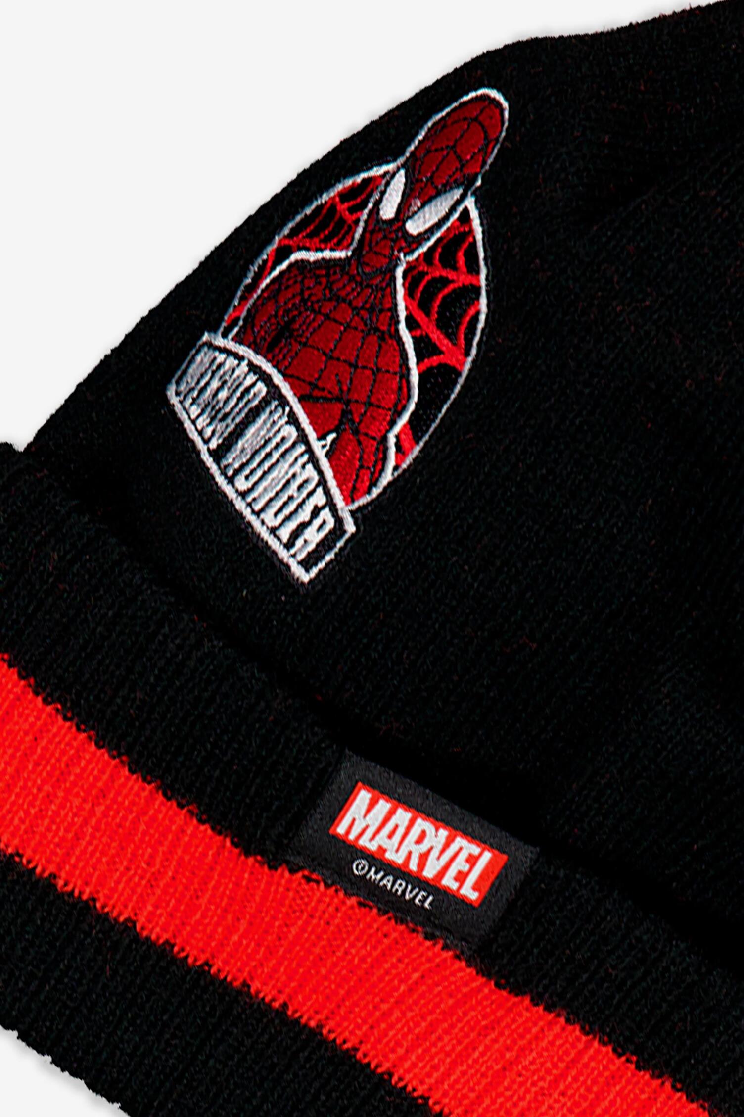Set Gorro, Bufanda Y Guantes Marvel Spiderman Avengers - Para Niños 2-8 Años - Oficial Marvel