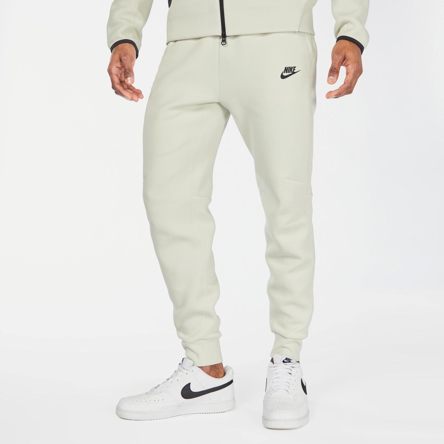 pantalon nike tech fleece blanco