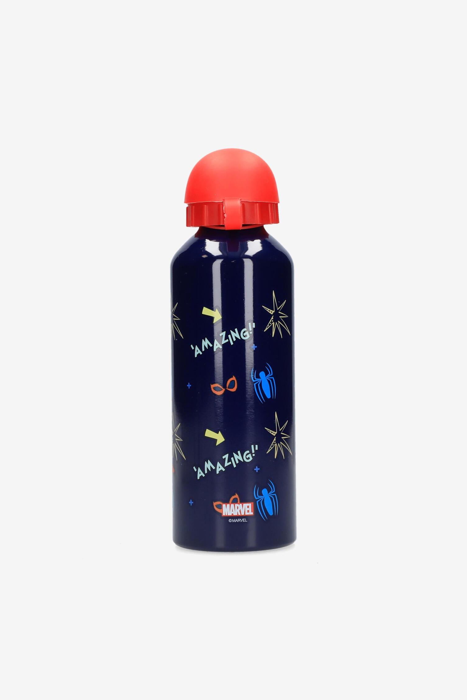 Botella Spiderman OM SUPPLIES Spiderman - Botella De Agua Desplegable Con  Cordón Para El Cuello Para Facilitar El Transporte Escolar, Almuerzo,  Niños, 450 Ml, Incluye Llavero De Spiderman Botella Rayo Mcqueen, image size:1504x2256