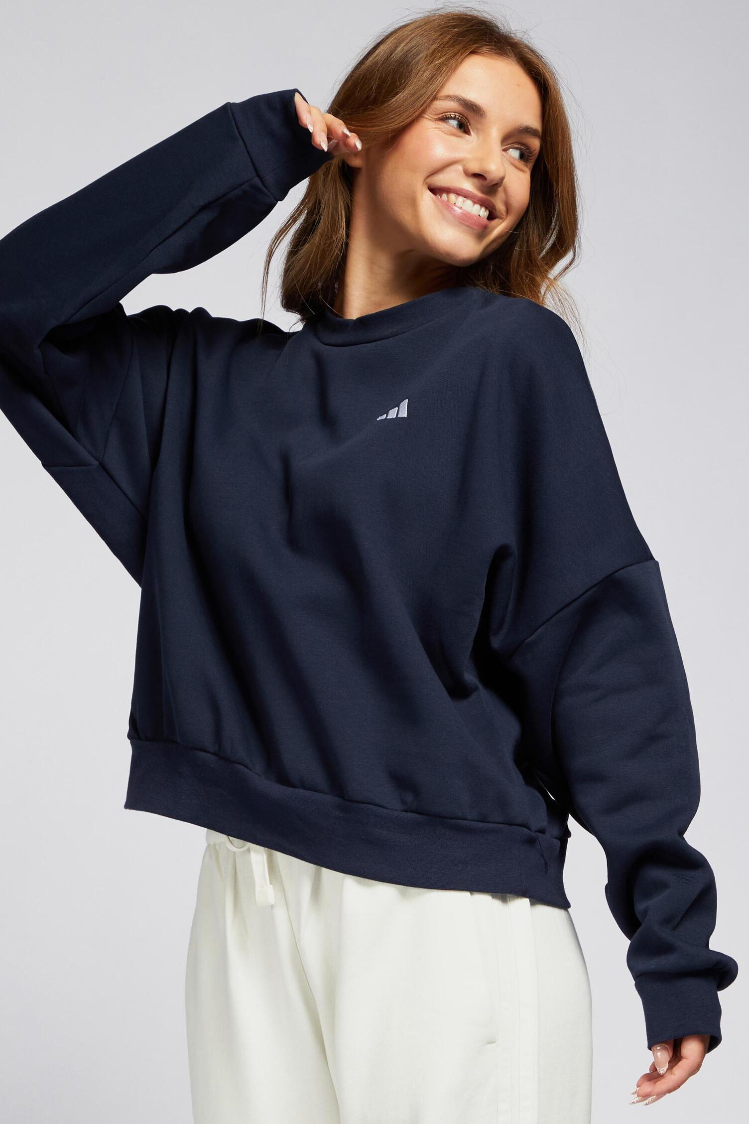 Sudadera adidas Azul Sudadera Mujer Sprinter