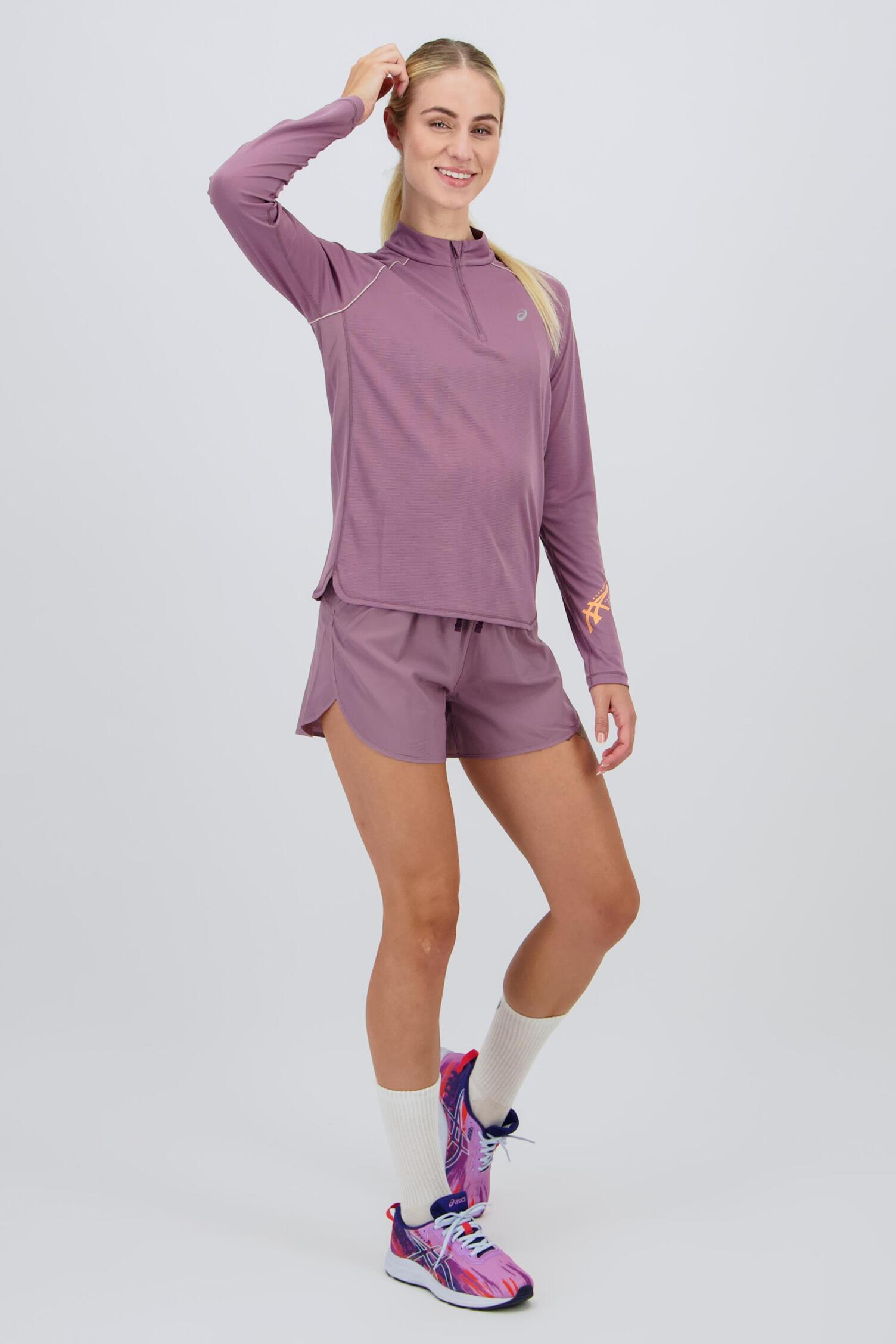 Asics Icon - Malva - Sudadera Media Cremallera Mujer | Sprinter