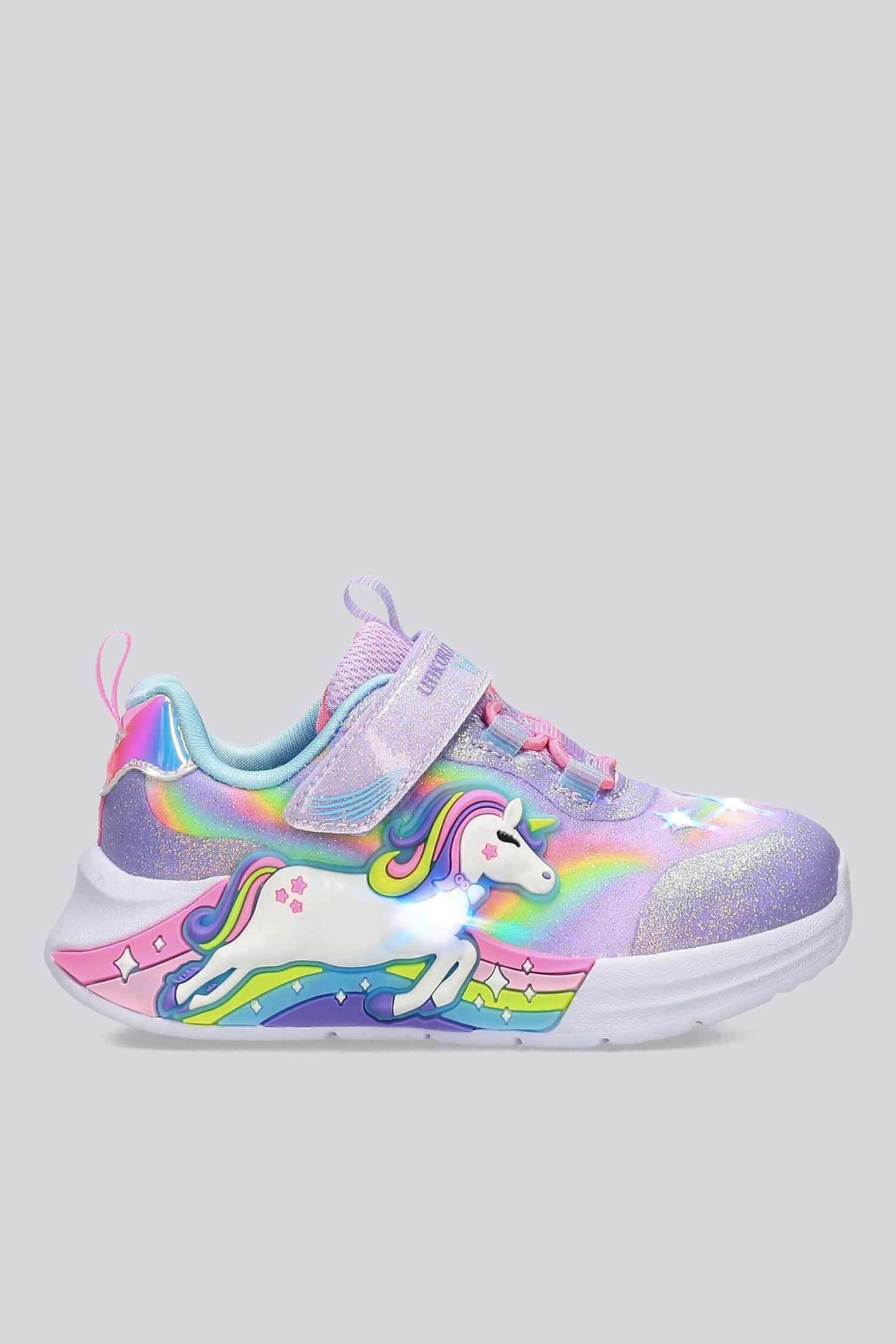 Skechers Unicorn Chaser Morado Zapatillas Luces Niña