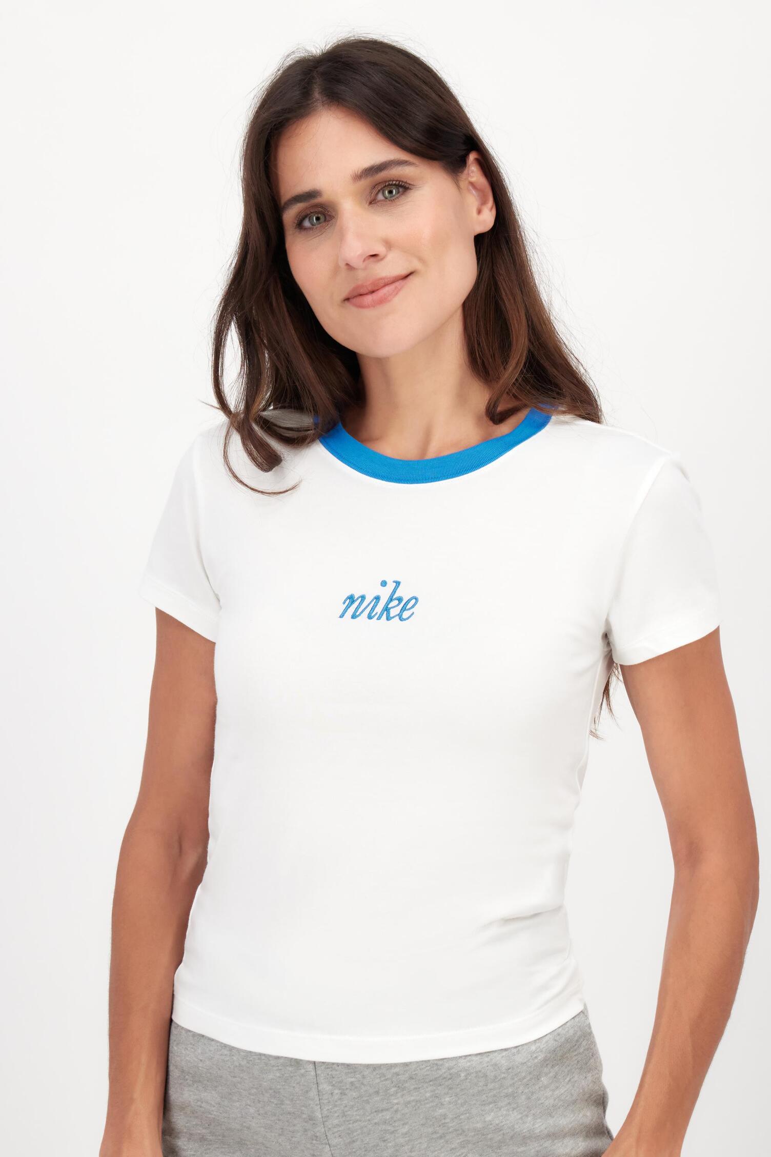 Nike Poleras Mujer Cyberday Camiseta Nike Blanco Camiseta Vintage
