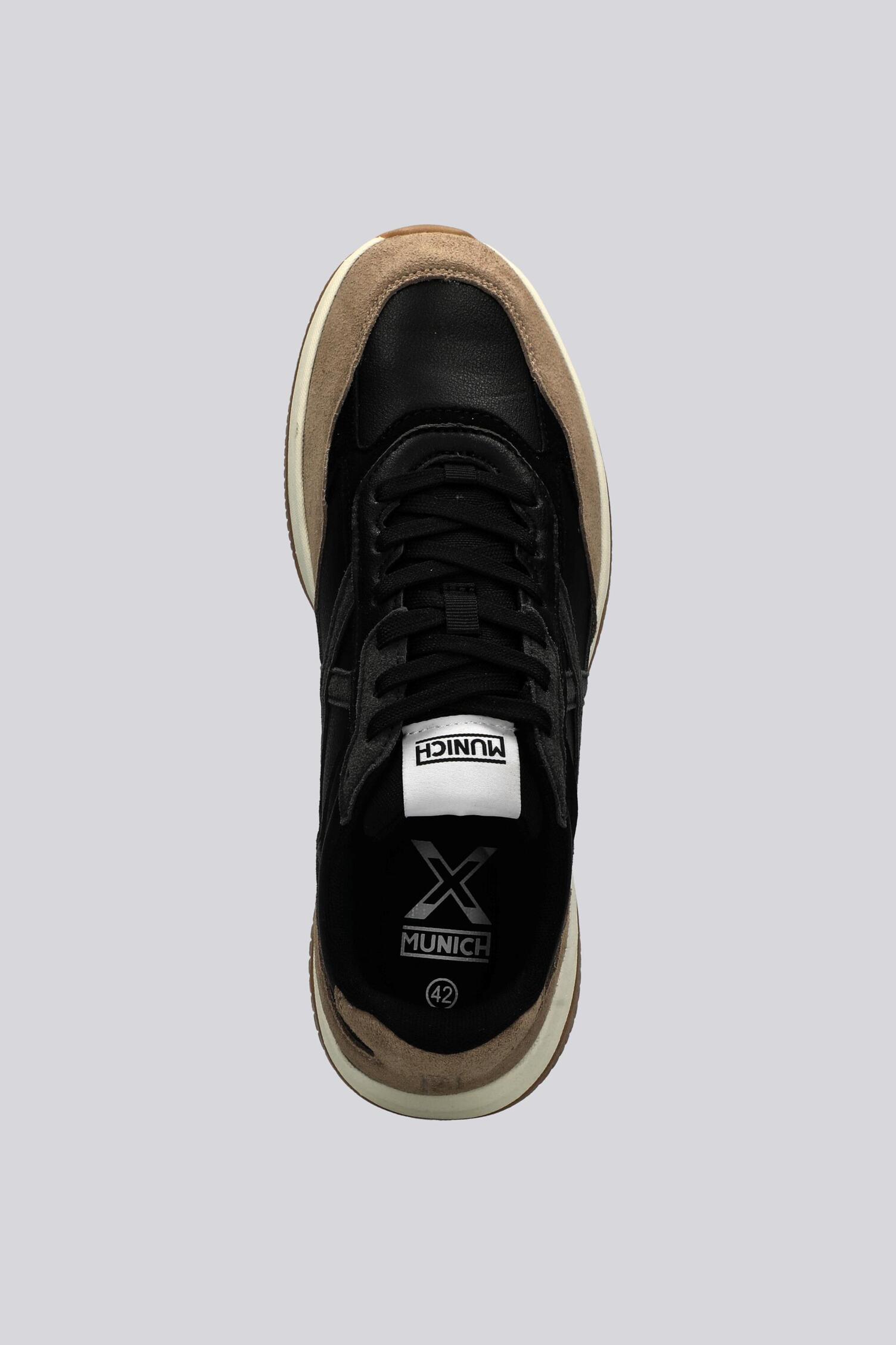 Munich Tenis Bajos Para Hombre, Color Negro Y Blanco