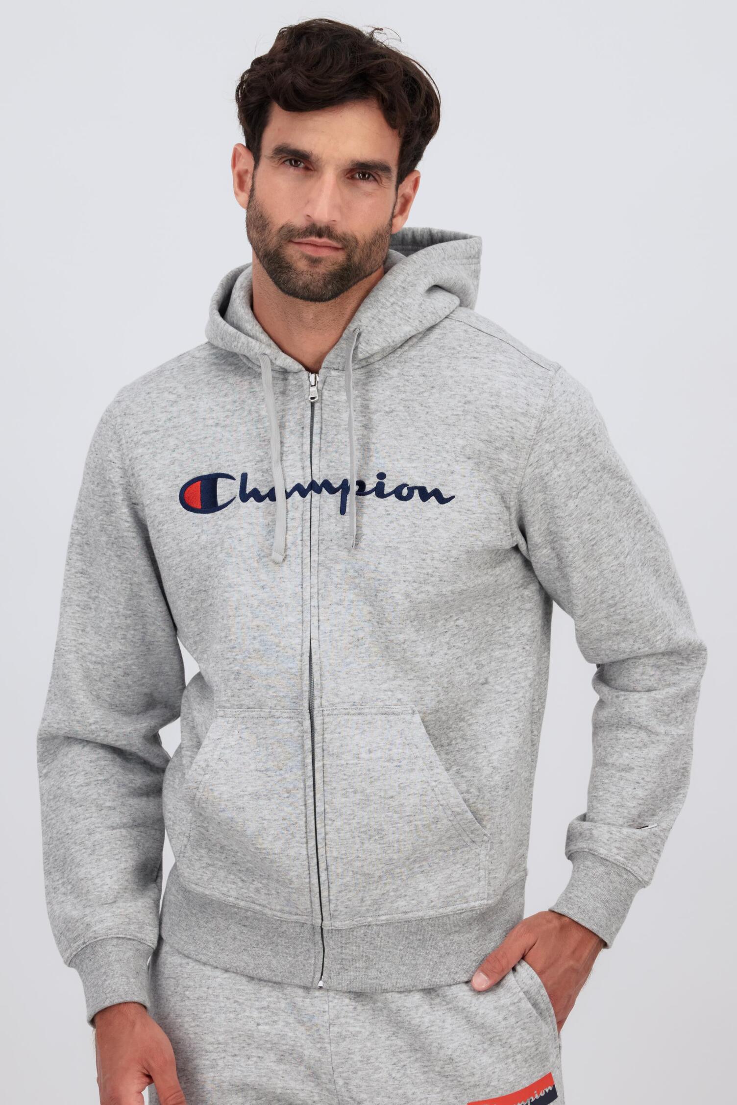Champion Gris Sudadera Champion Hombre Cremallera Sudadera