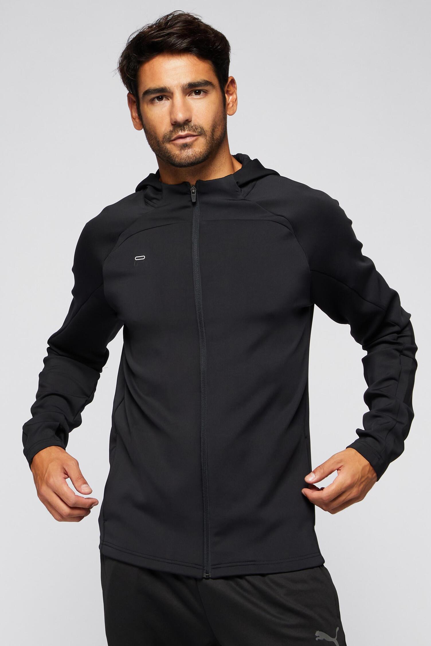 Fila Training Drytec Negro Sudadera Capucha Hombre Sprinter