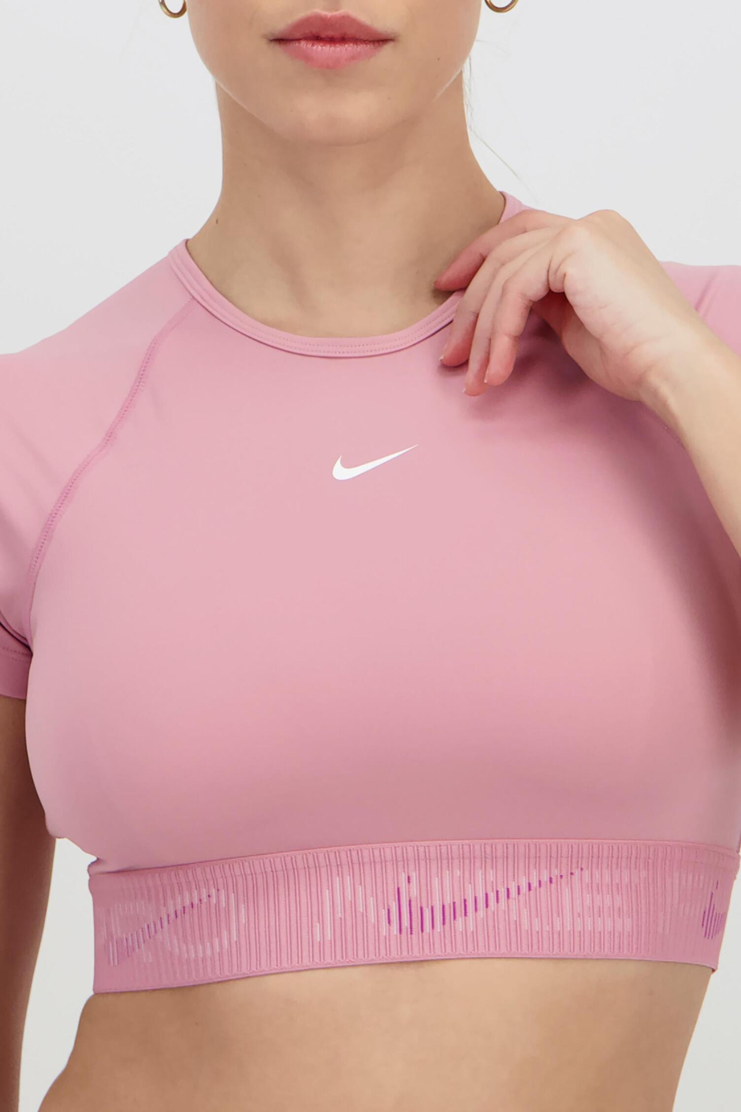 cropped nike rosa