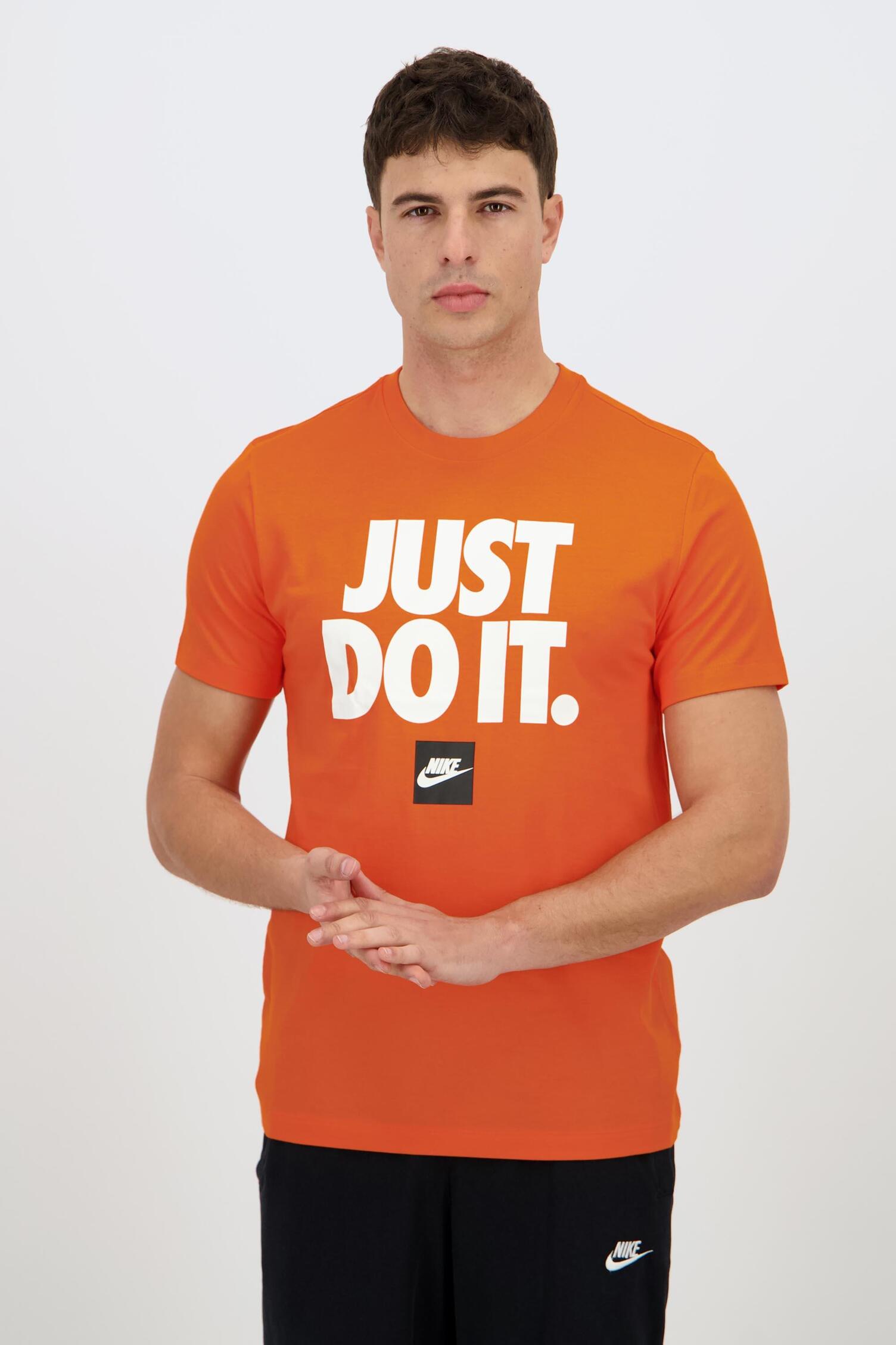 Camisetas Deportivas Camiseta Nike Naranja Hombre Nike Just Do It