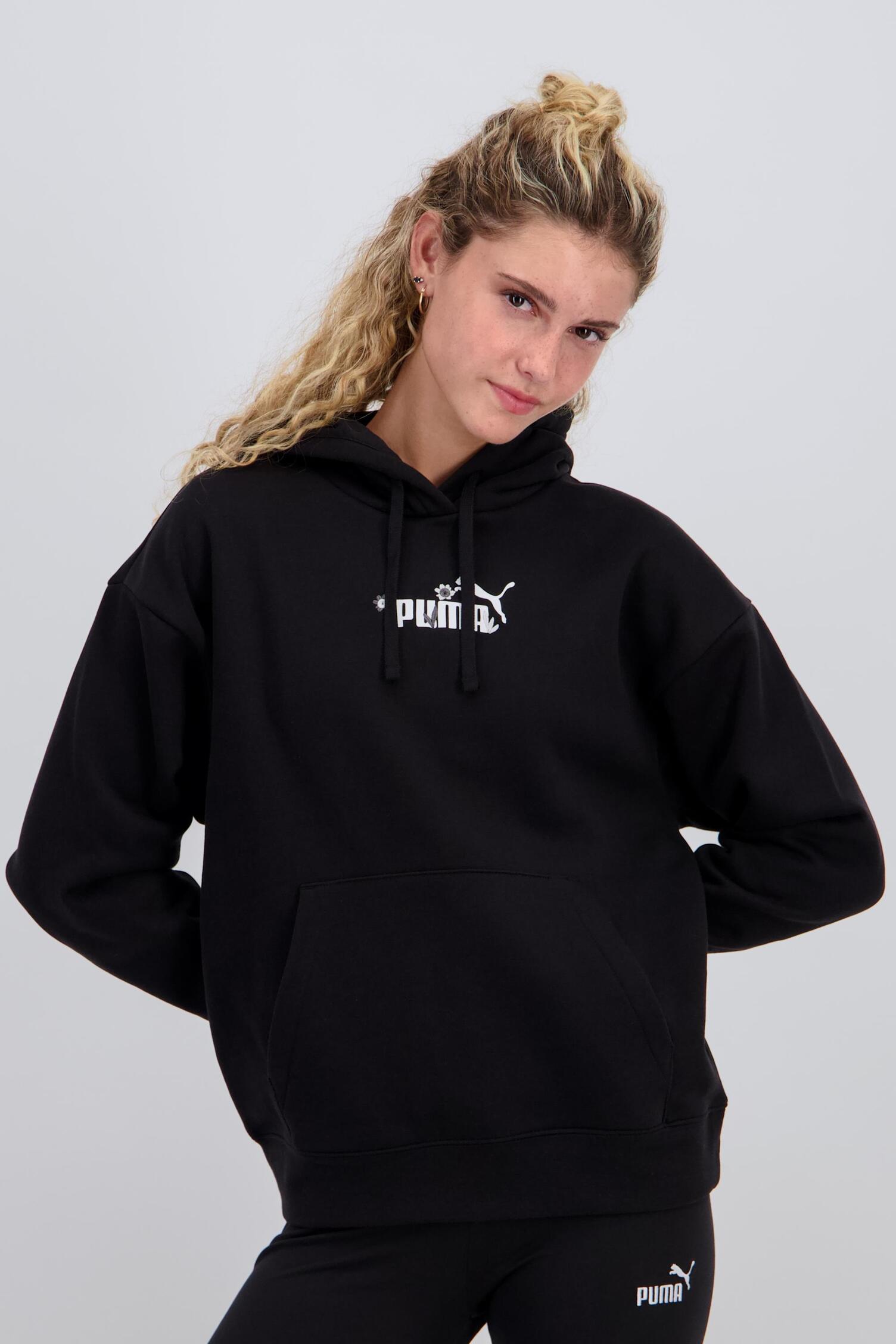 Puma Ess Negro Sudadera Capucha Mujer Sprinter