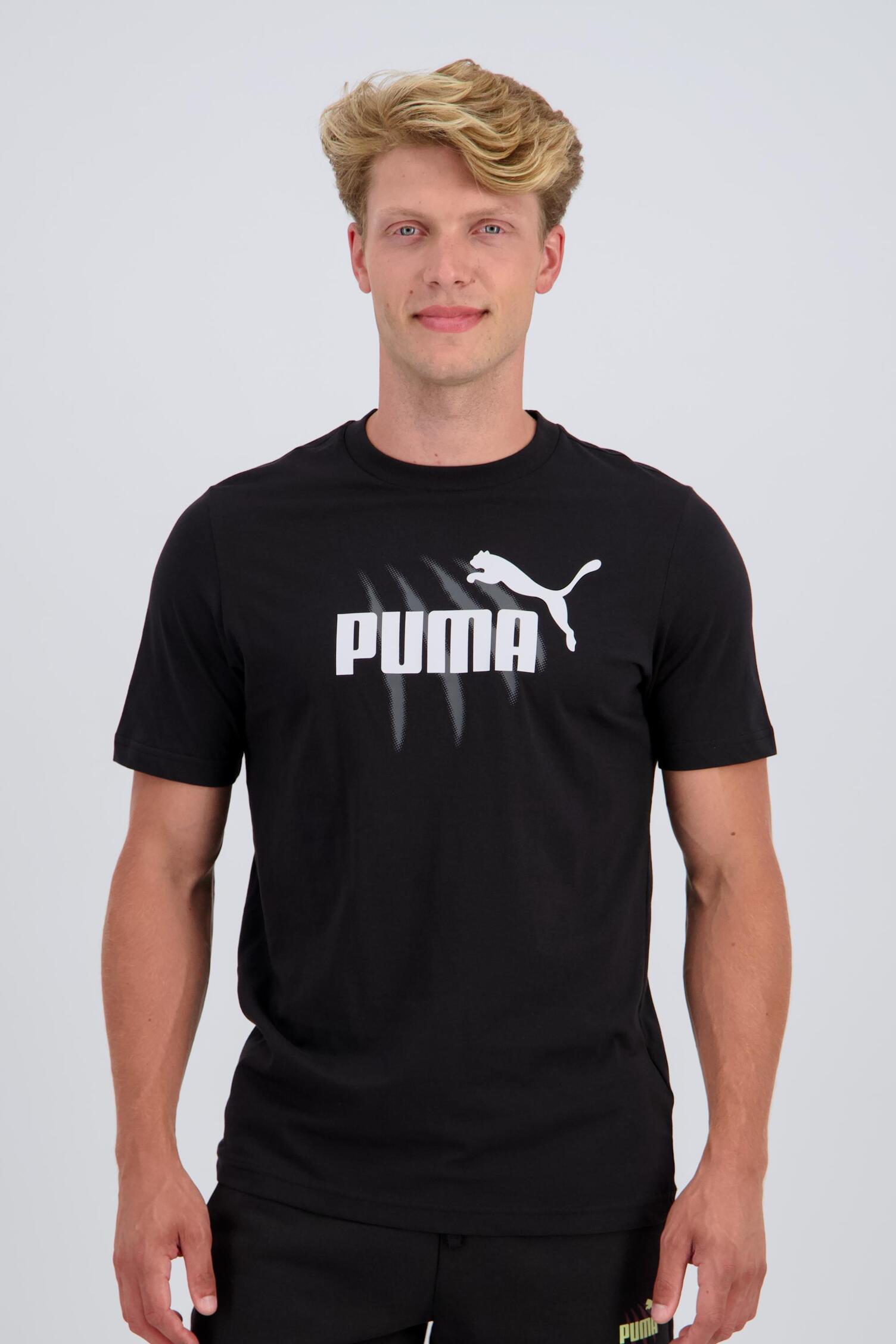 camiseta puma negra playeras puma originales hombre