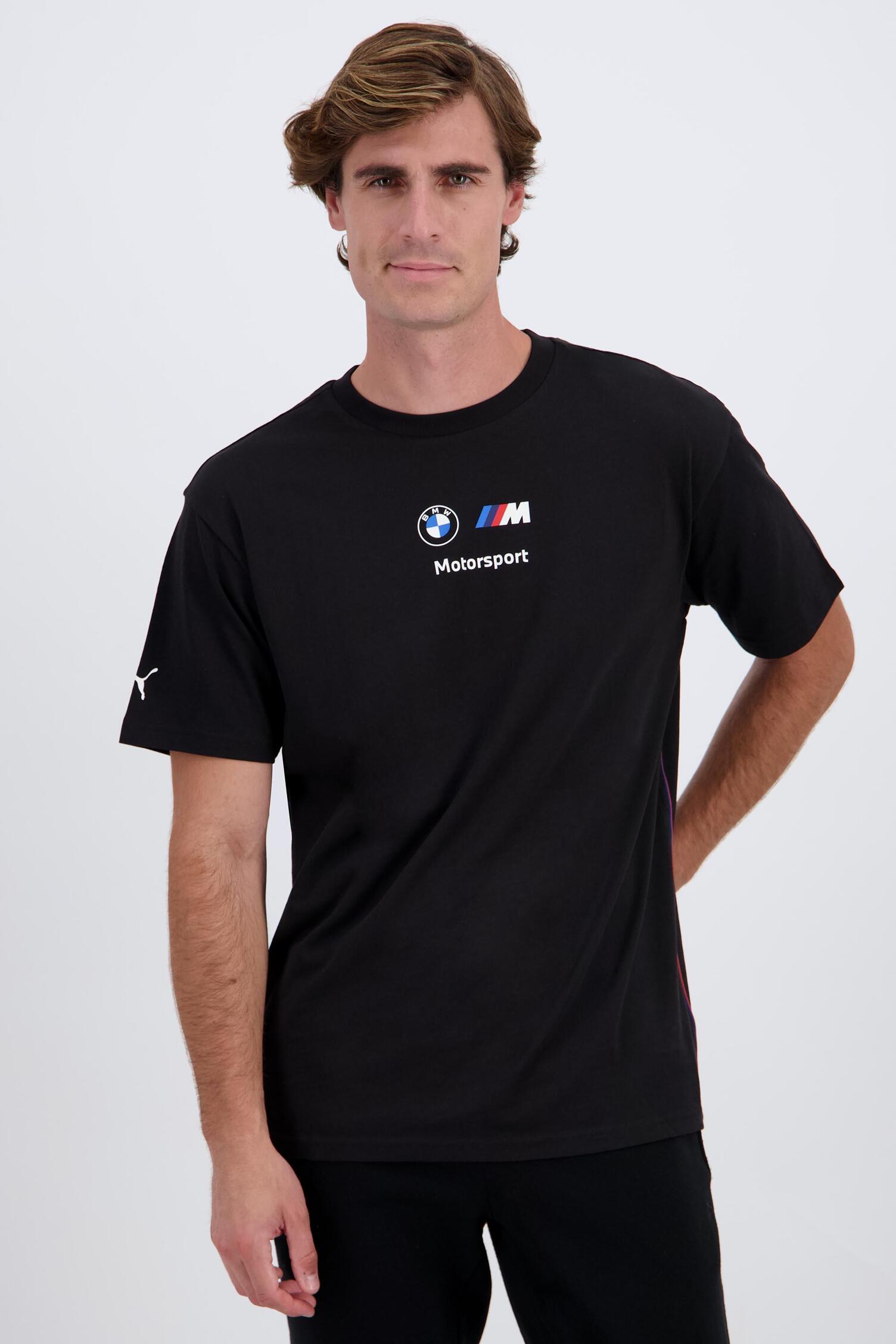 Puma Motor Bmw Negro Camiseta Algodón Hombre Sprinter