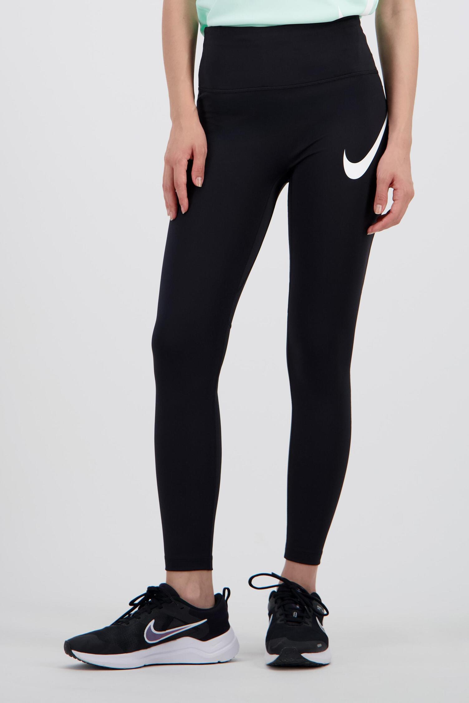 Nike Swoosh Negro Mallas Cintura Alta Mujer Sprinter