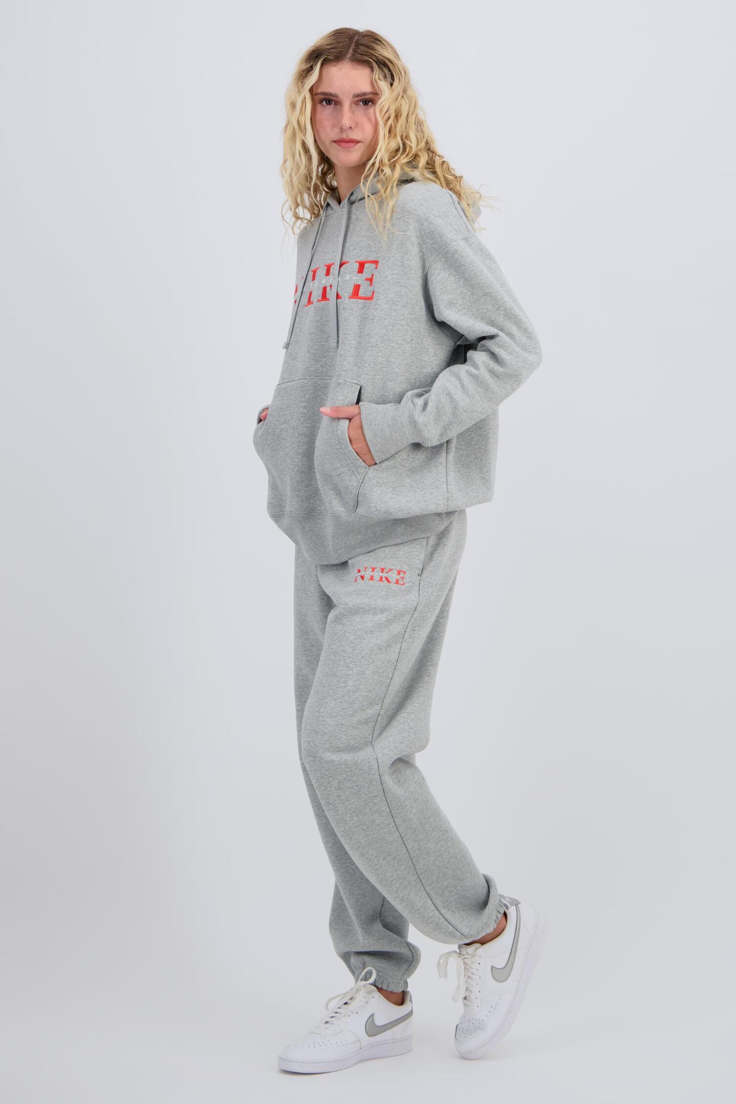 pantalón chándal nike gris mujer