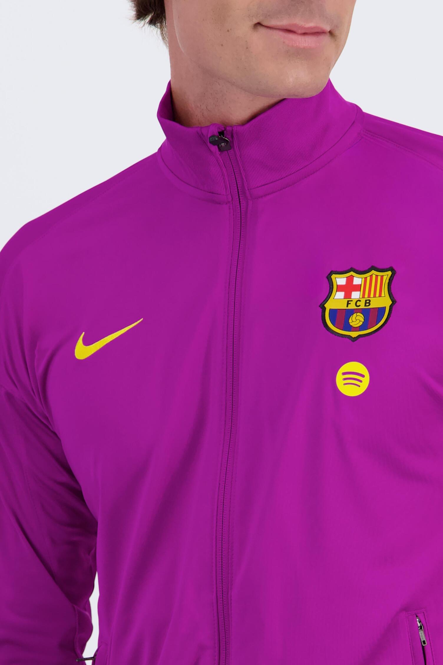 Nike Fc Barcelona Pink Tracksuit Sudadera Fc Barcelona Chaqueta