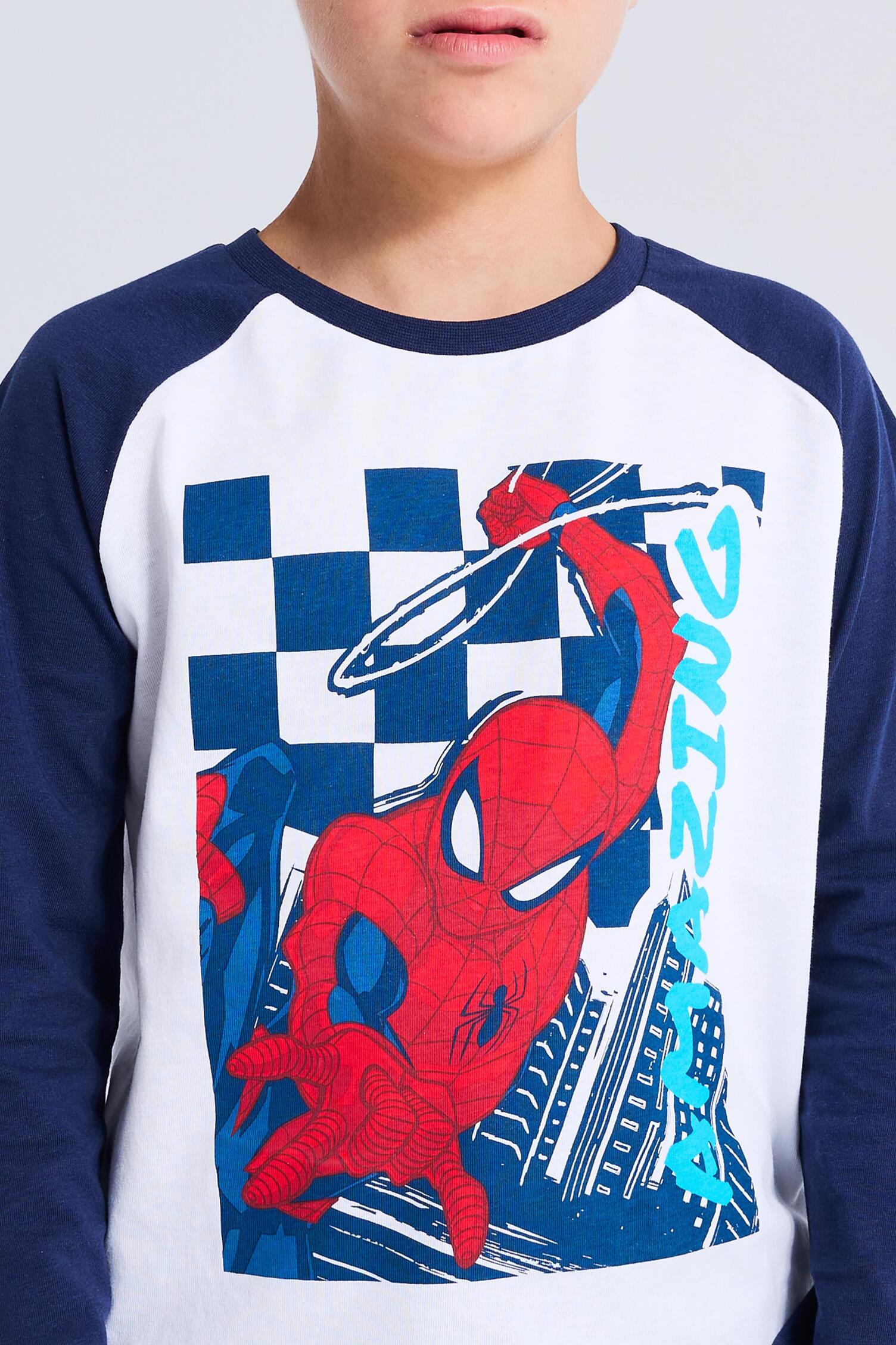 NAME IT Male Nmmnaza Spiderman Top Noos Mar T-Shirt À Manches