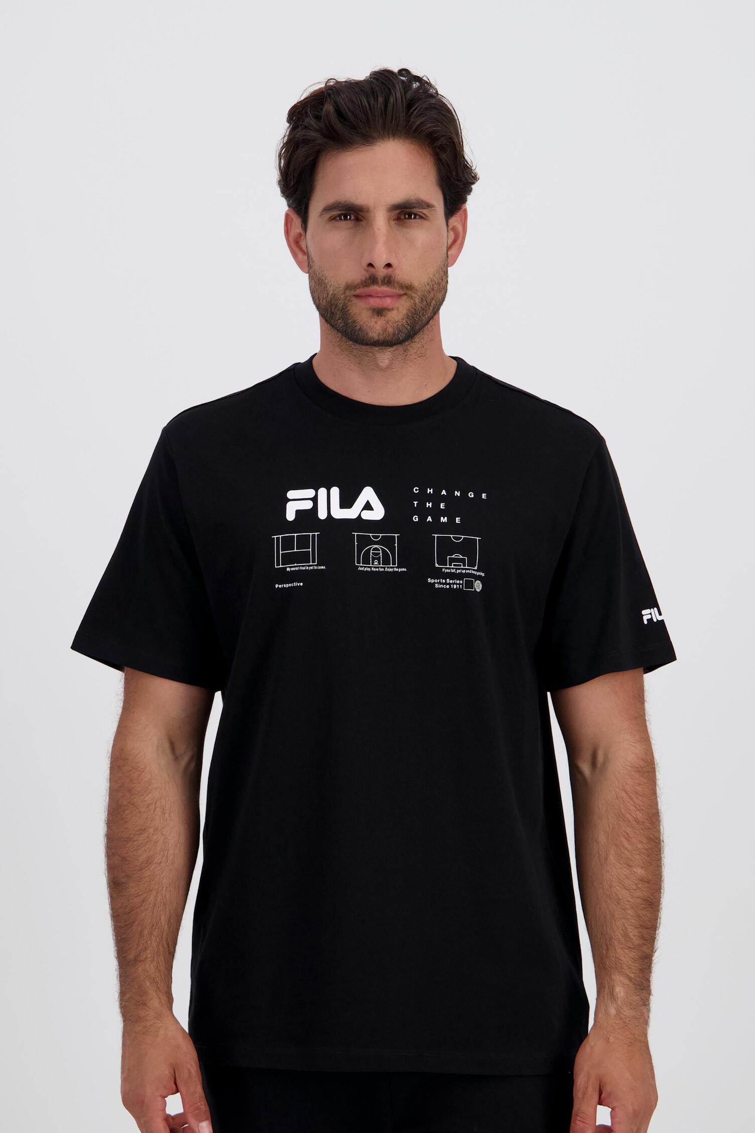 camiseta fila negra