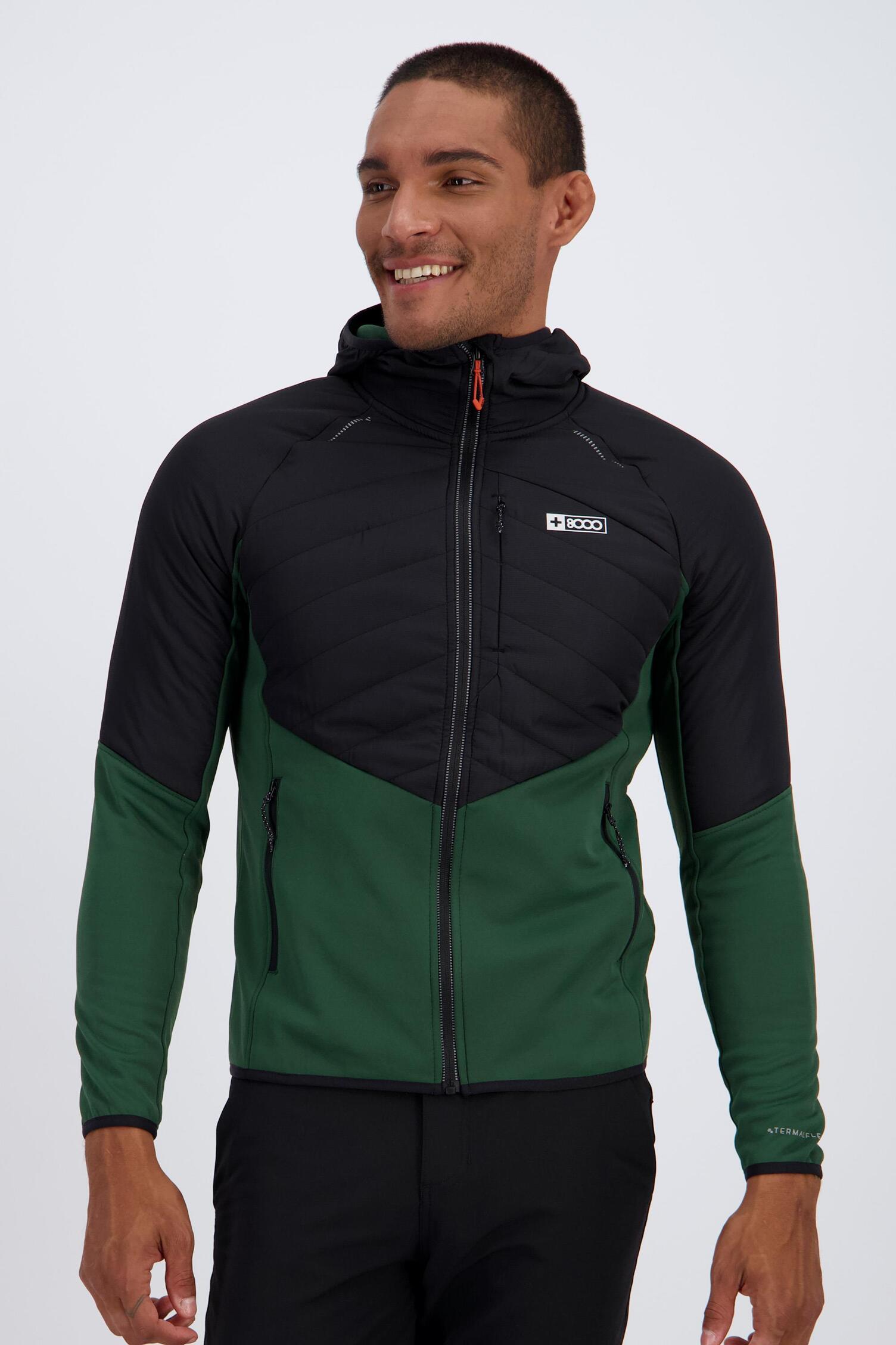 8000 Niel Verde Sudadera Cremallera Hombre Sprinter