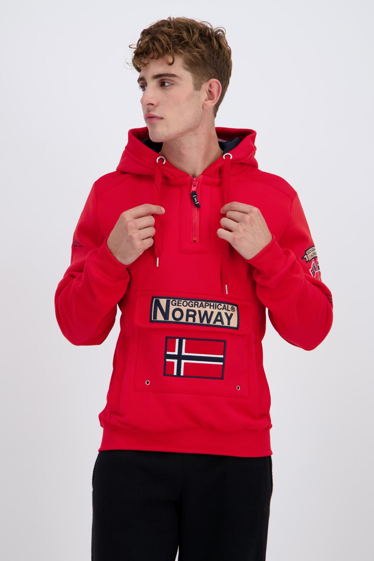 Geographical Norway Gymclass Rojo Sudadera Hombre Sprinter