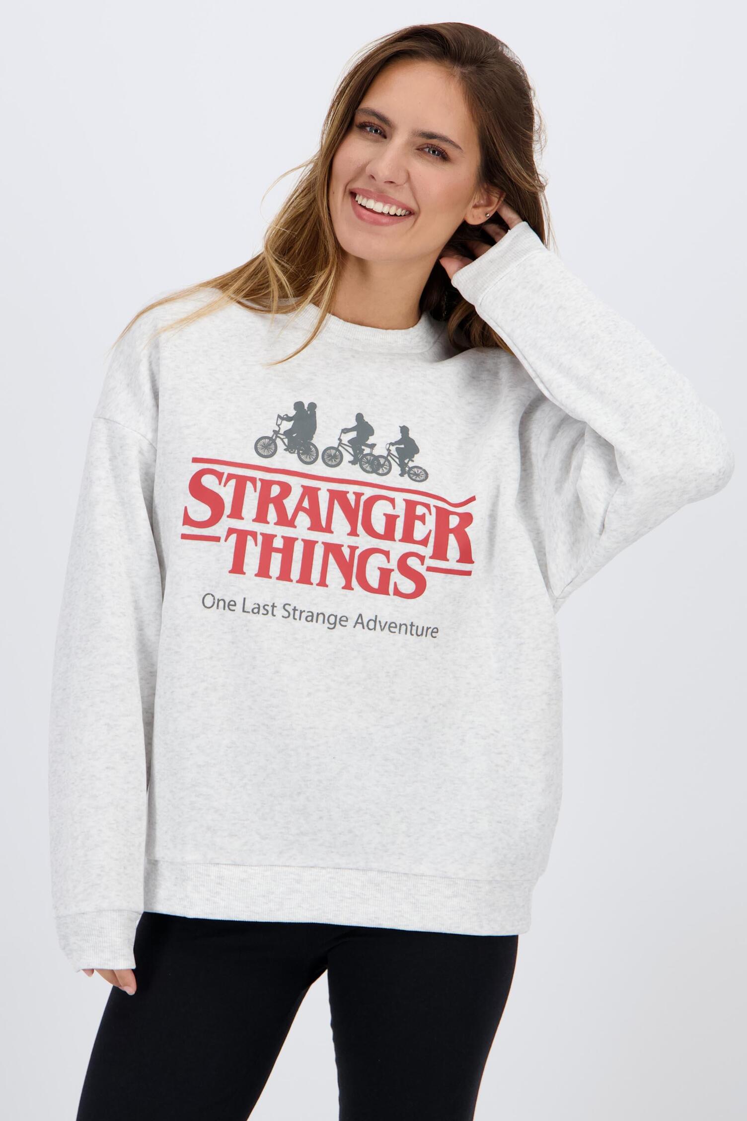 Sudadera Stranger Things Gris Sudadera Mujer Sprinter