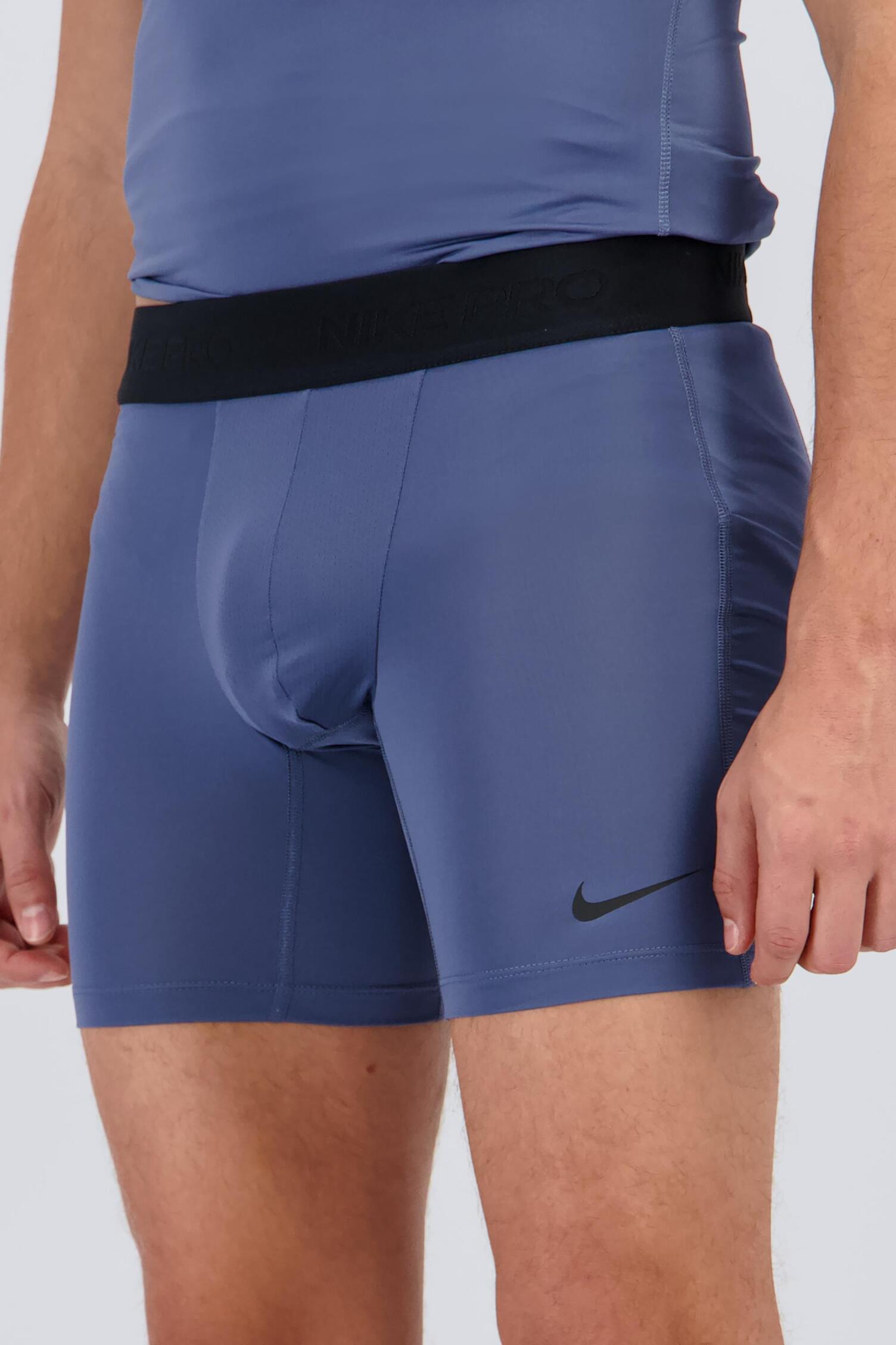 Nike Pro Azul Malla Cortas Compresión Hombre Sprinter