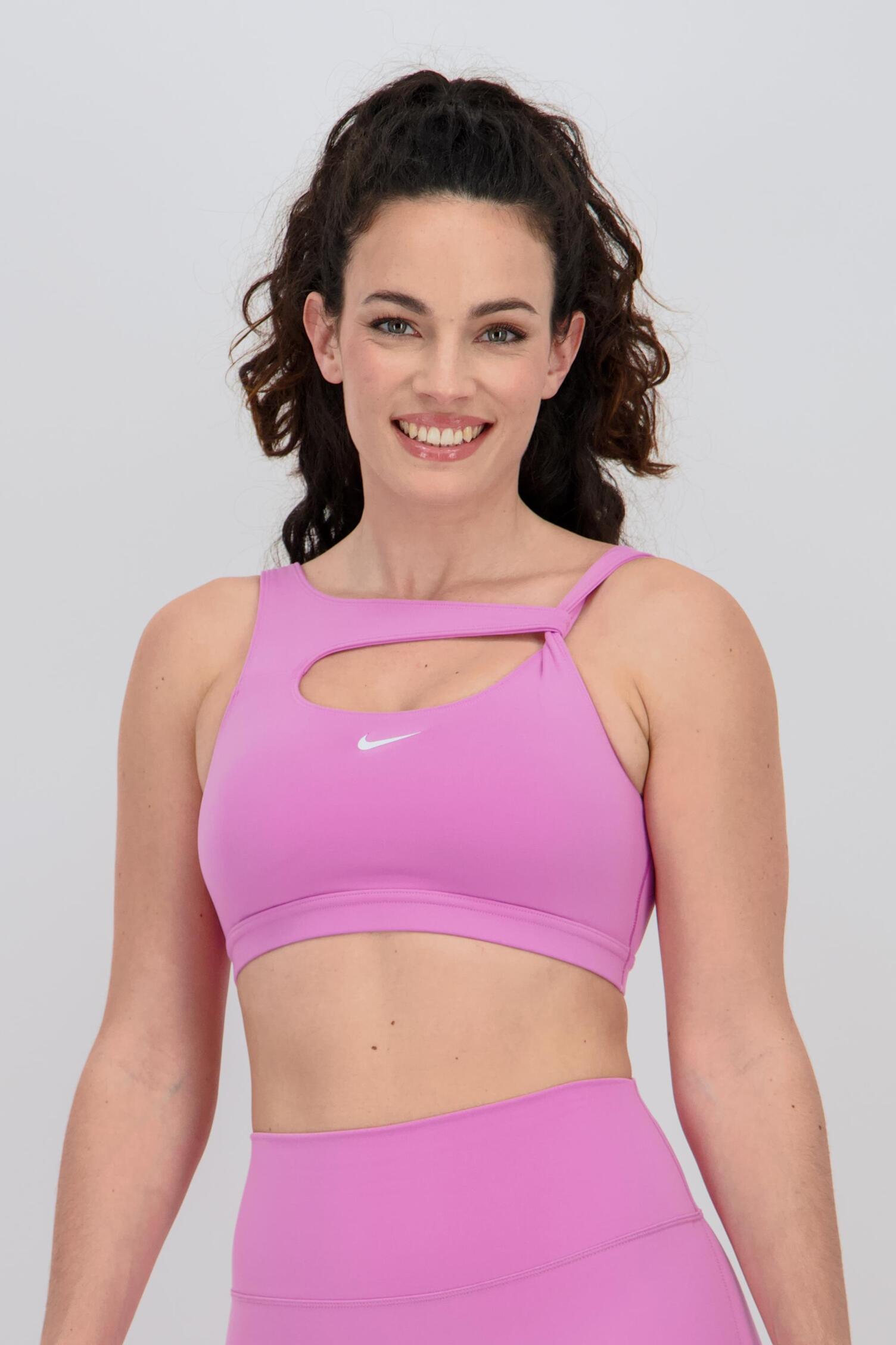 pink nike bra top