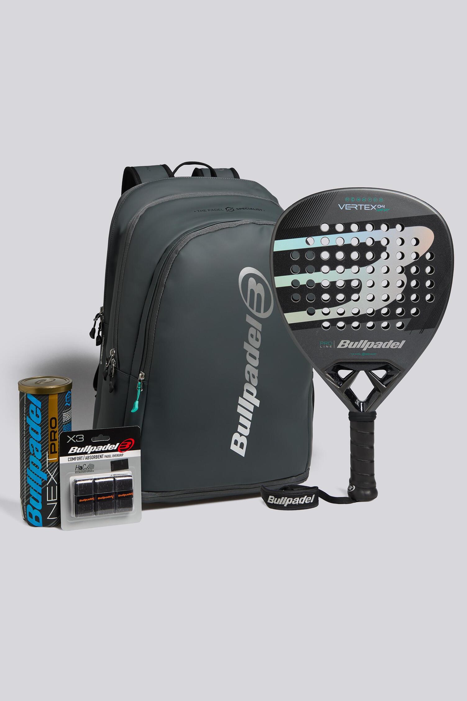 Bullpadel Pack Vertex 04 - Negro - Pala Pádel | Sprinter