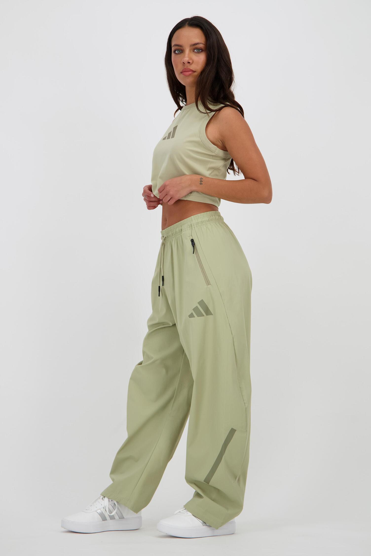 ☆彡 adidas Z.N.E. Woven - Kaki - Pantalón Largo Mujer | Sprinter MKP