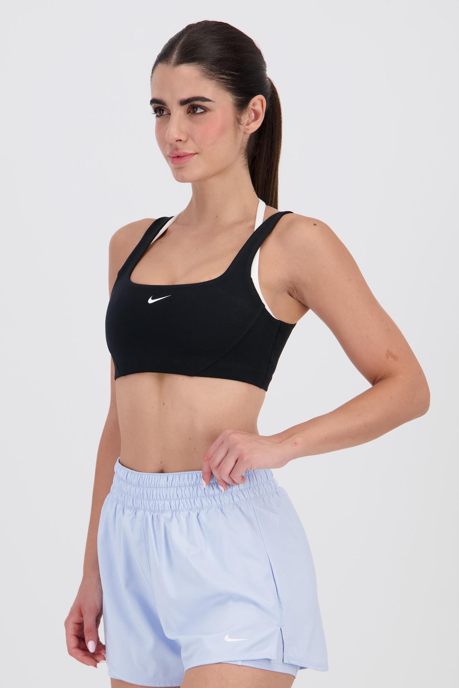 tops deportivos nike top negro