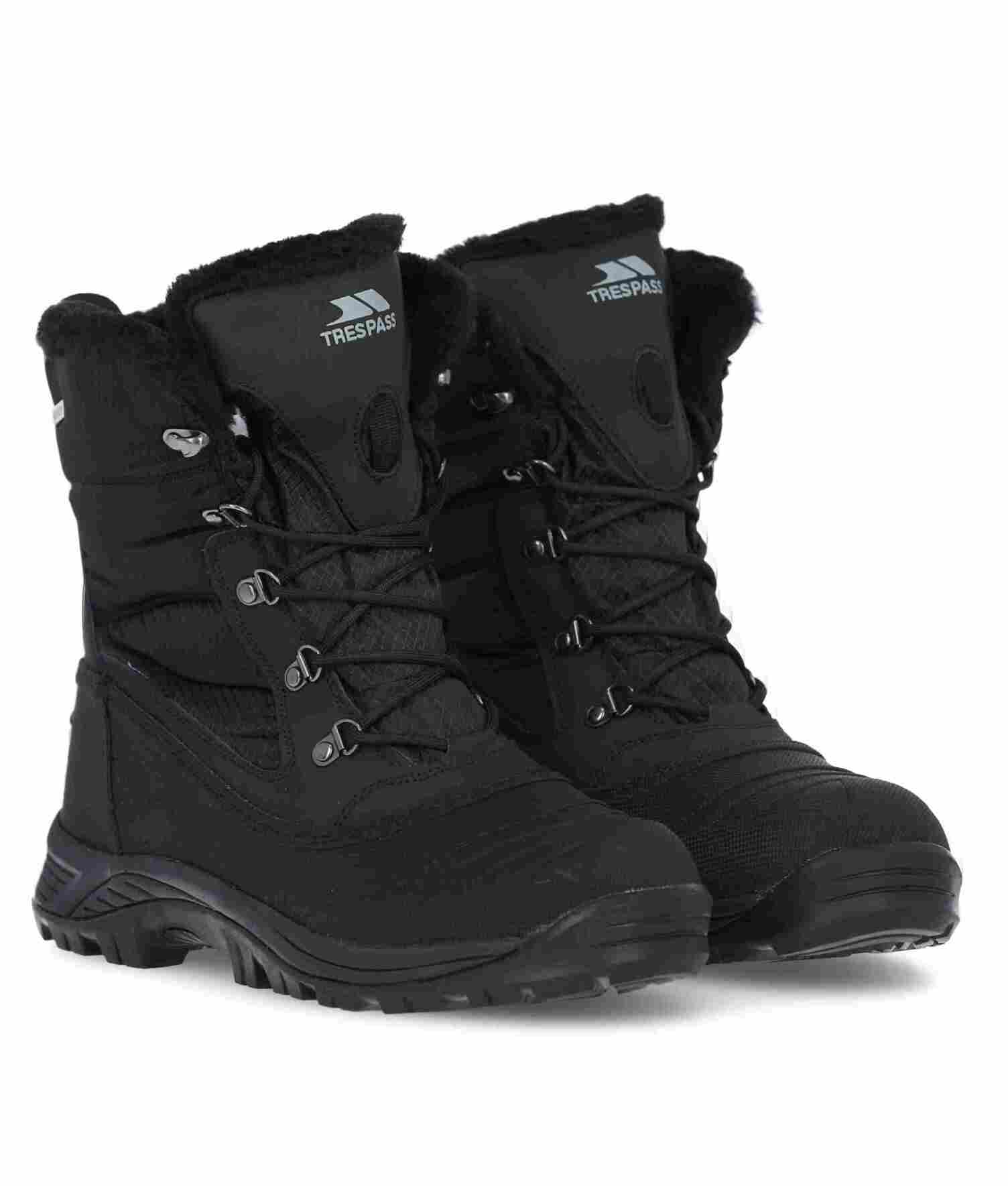 Botas De Nieve Con Forro Polar Negev Ii Para Hombre Negro Negro