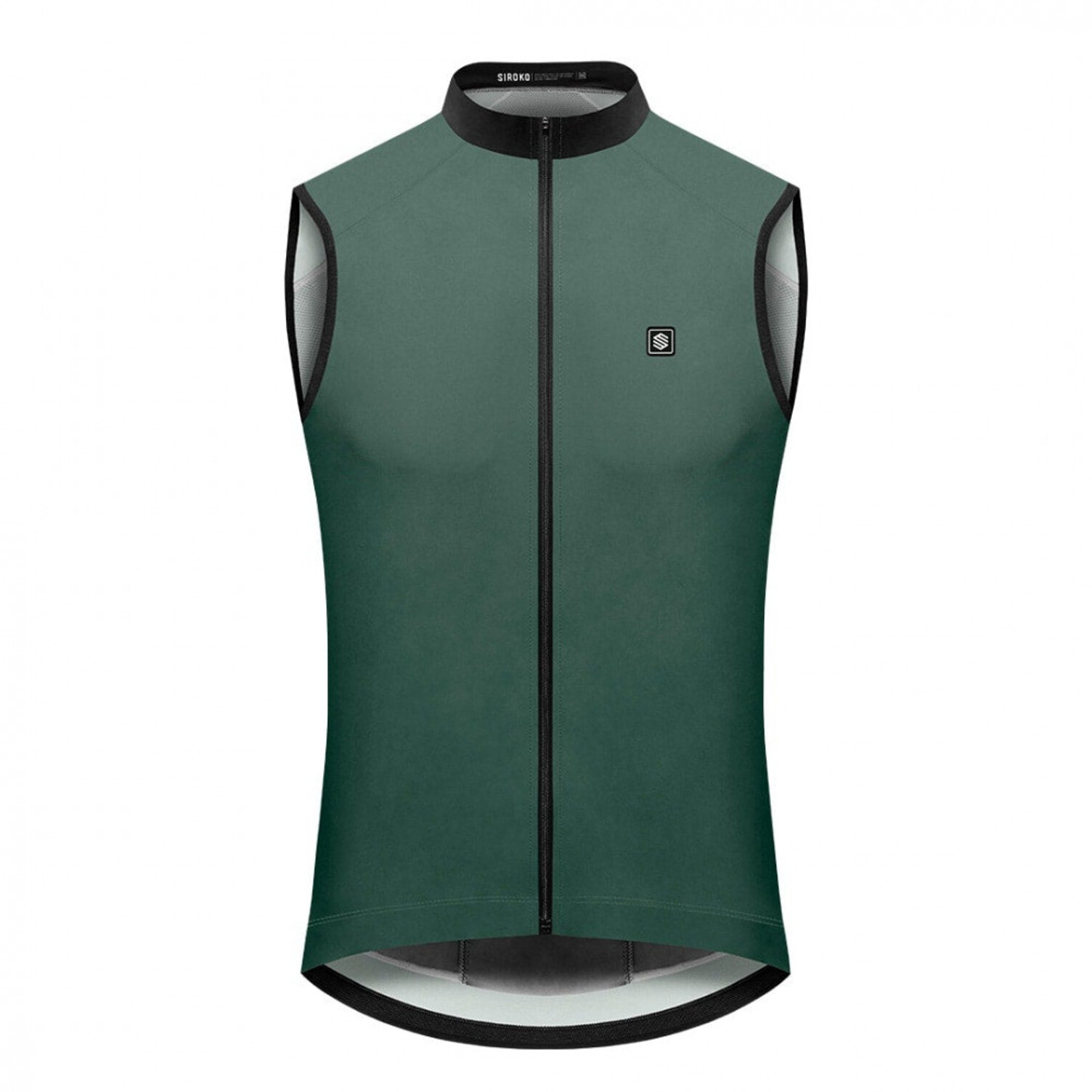 SIROKO Chaleco Cortavientos Ciclismo V1 Richmond Negro M