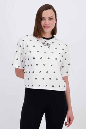 Camiseta Boxy Mickey - Blanco - Camiseta