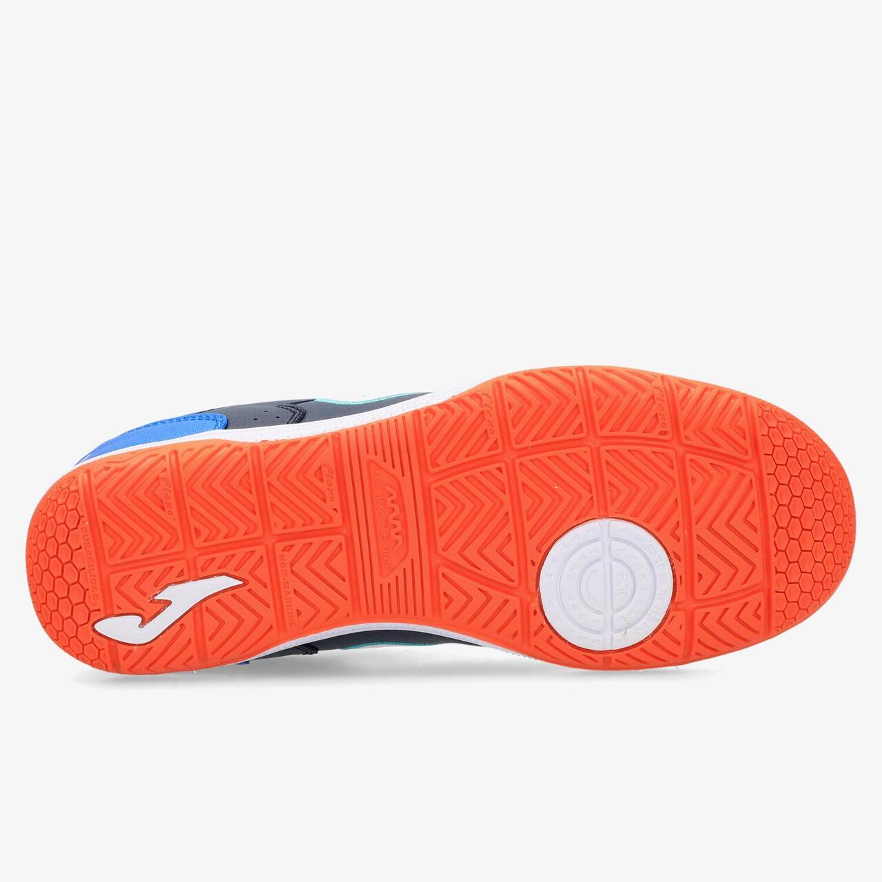 Joma Top Flex JR – Scarpe Calcio A 5 Per Bambino – Colore Blu Navy E Verde Fluoro – TPJW2533IN