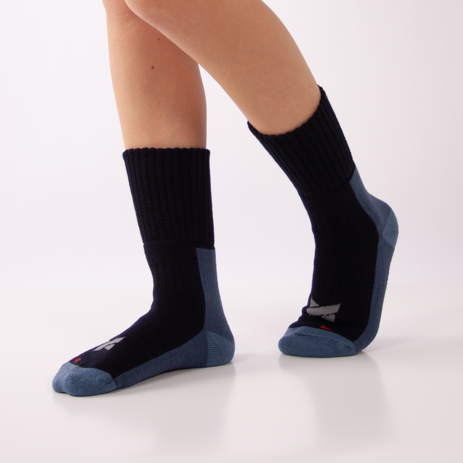 Calcetines Extreme Sockwear Para Senderismo Técnicos En Lana Merino - Negro