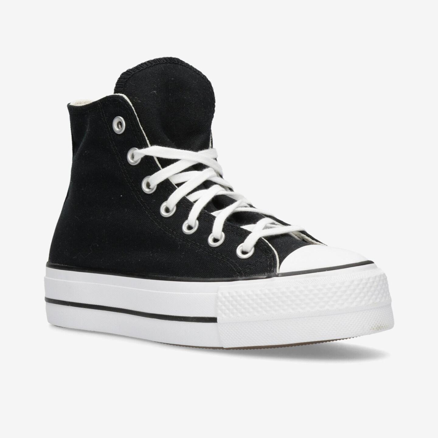 Converse Chuck Taylor All Star Negro Zapatillas Plataforma Mujer Sprinter