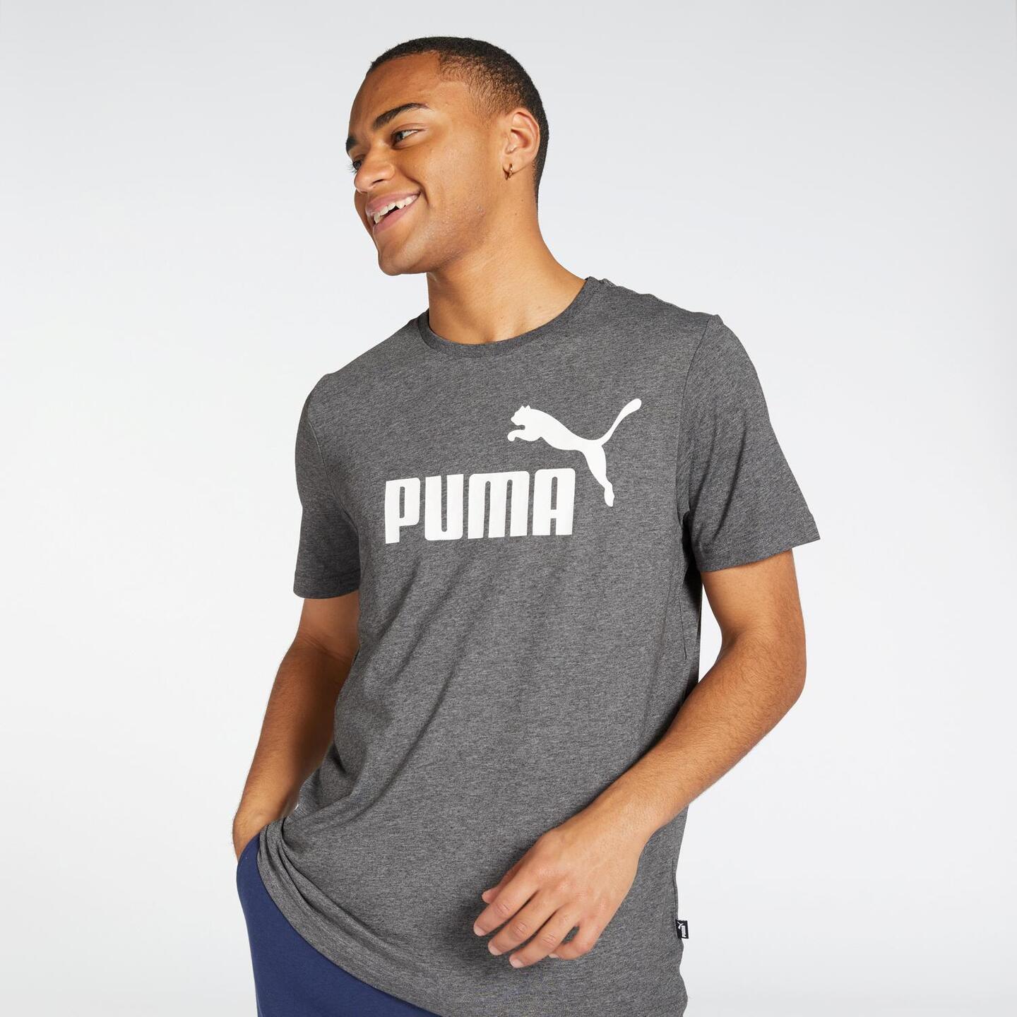 Puma Heather - negro - Camiseta Hombre