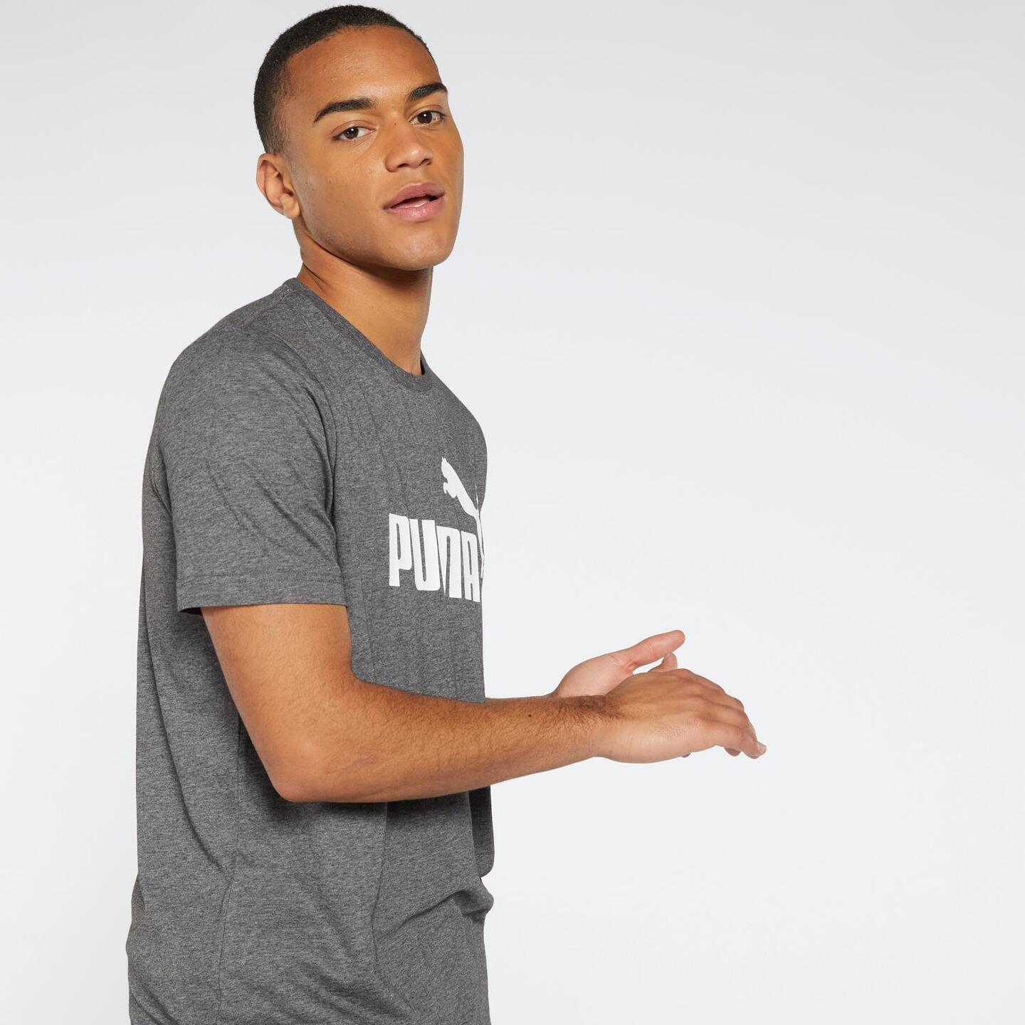 Puma Heather - negro - Camiseta Hombre