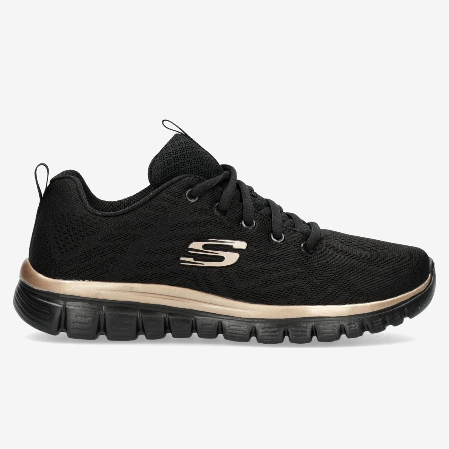 Skechers Graceful Negro Zapatillas Running Mujer Sprinter