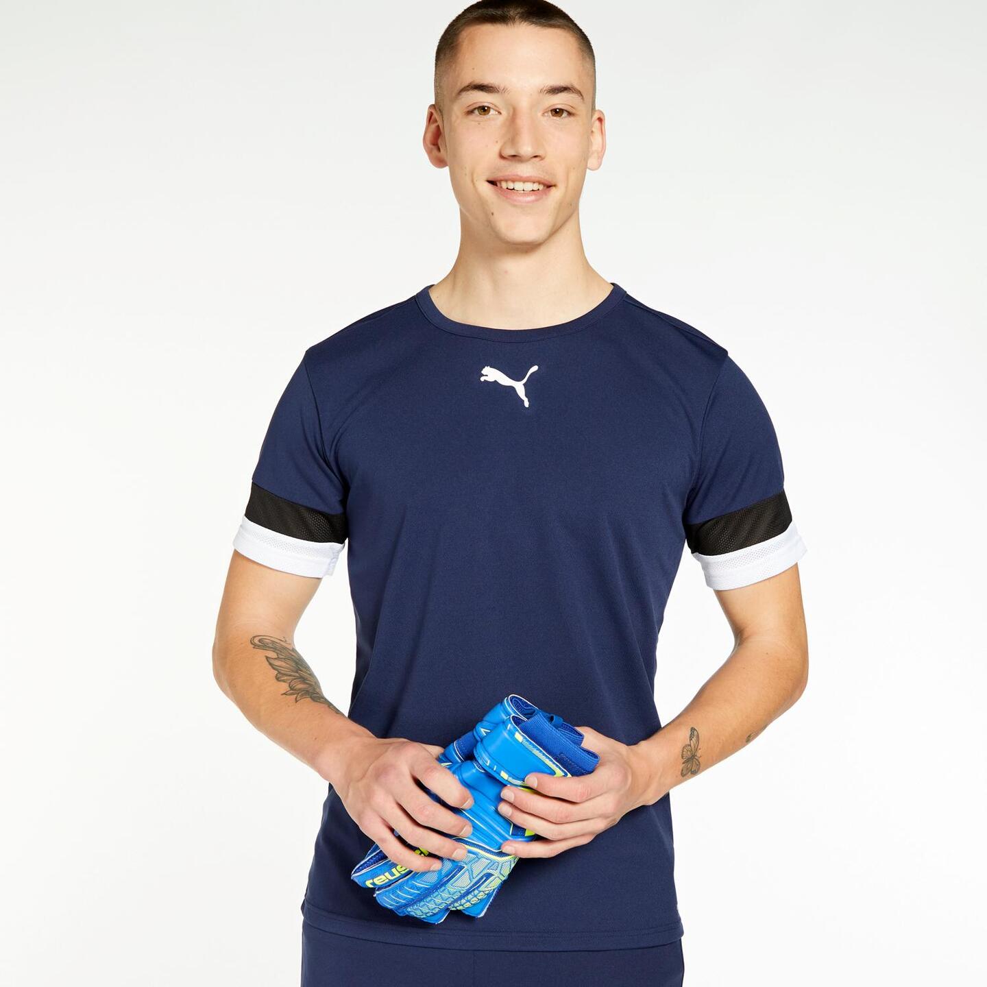 Puma Team Rise - azul - Camiseta Fútbol Hombre